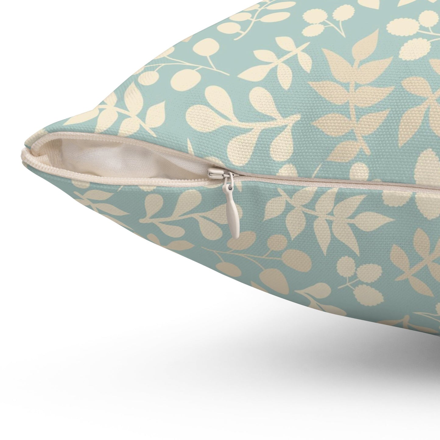 Leaves Pattern Pillow, Flowers Pattern Square Pillow, Spun Polyester Pillow, Decorative Cushion and Pillow, Double Sided Printing