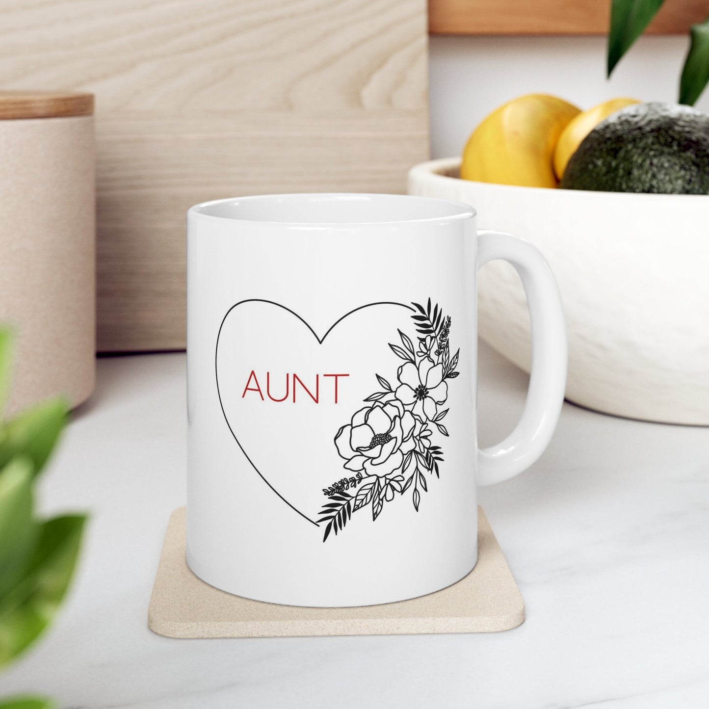 Auntie Mug, Funny Mug, Gift Coffee Mug, Gift Mug for Aunts, Coffee Quotes Mug, White Ceramic Coffee Mug 11oz, Cup for Coffee