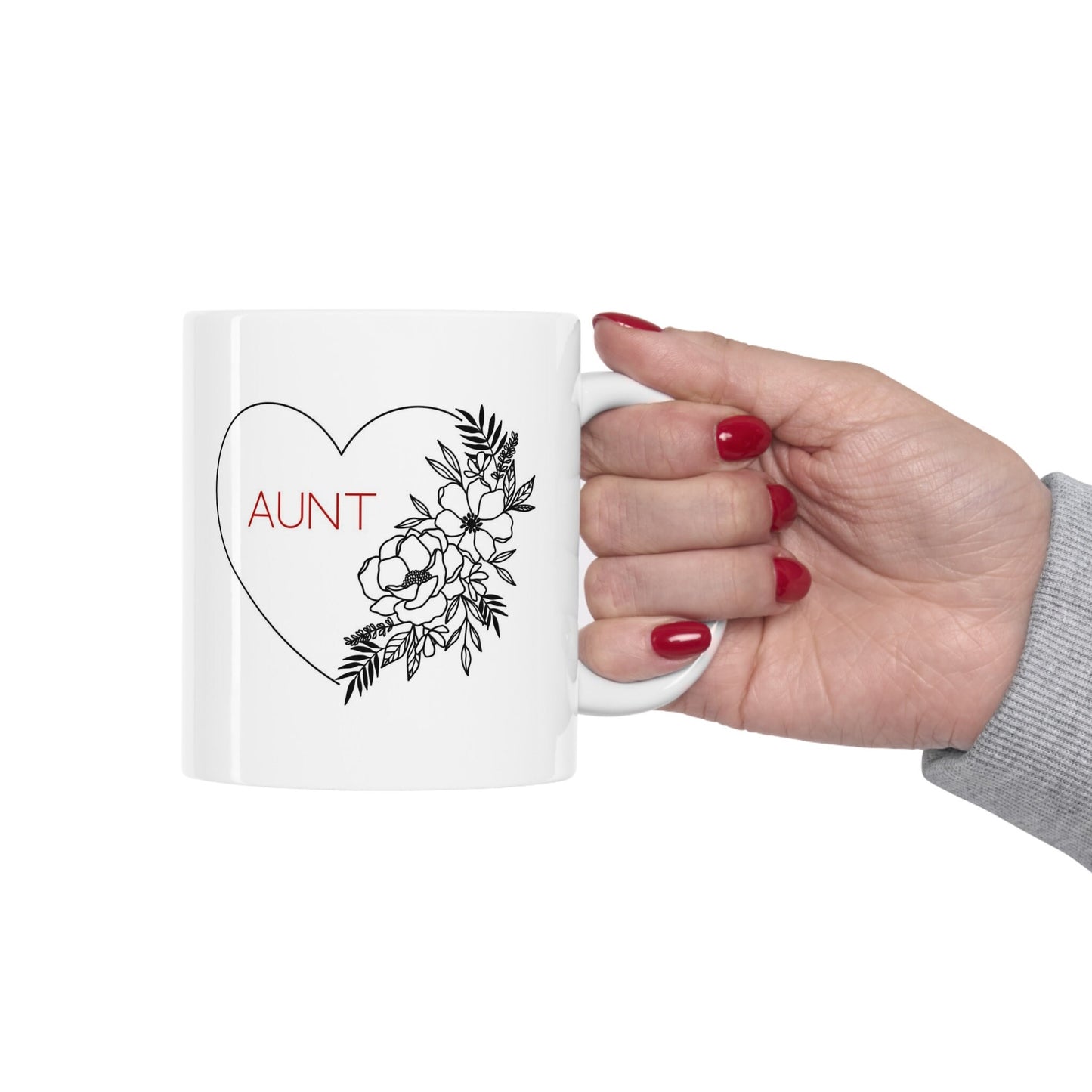 Auntie Mug, Funny Mug, Gift Coffee Mug, Gift Mug for Aunts, Coffee Quotes Mug, White Ceramic Coffee Mug 11oz, Cup for Coffee