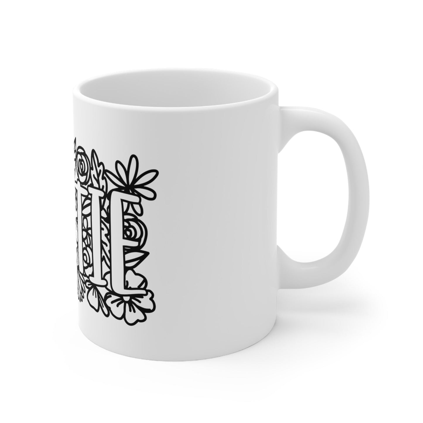 Auntie Gift Mug for Aunts, Auntie Flower Mug, Funny Mug, Gift Coffee Mug, Coffee Quotes Mug, Cup for Coffee, Ceramic Coffee Mug