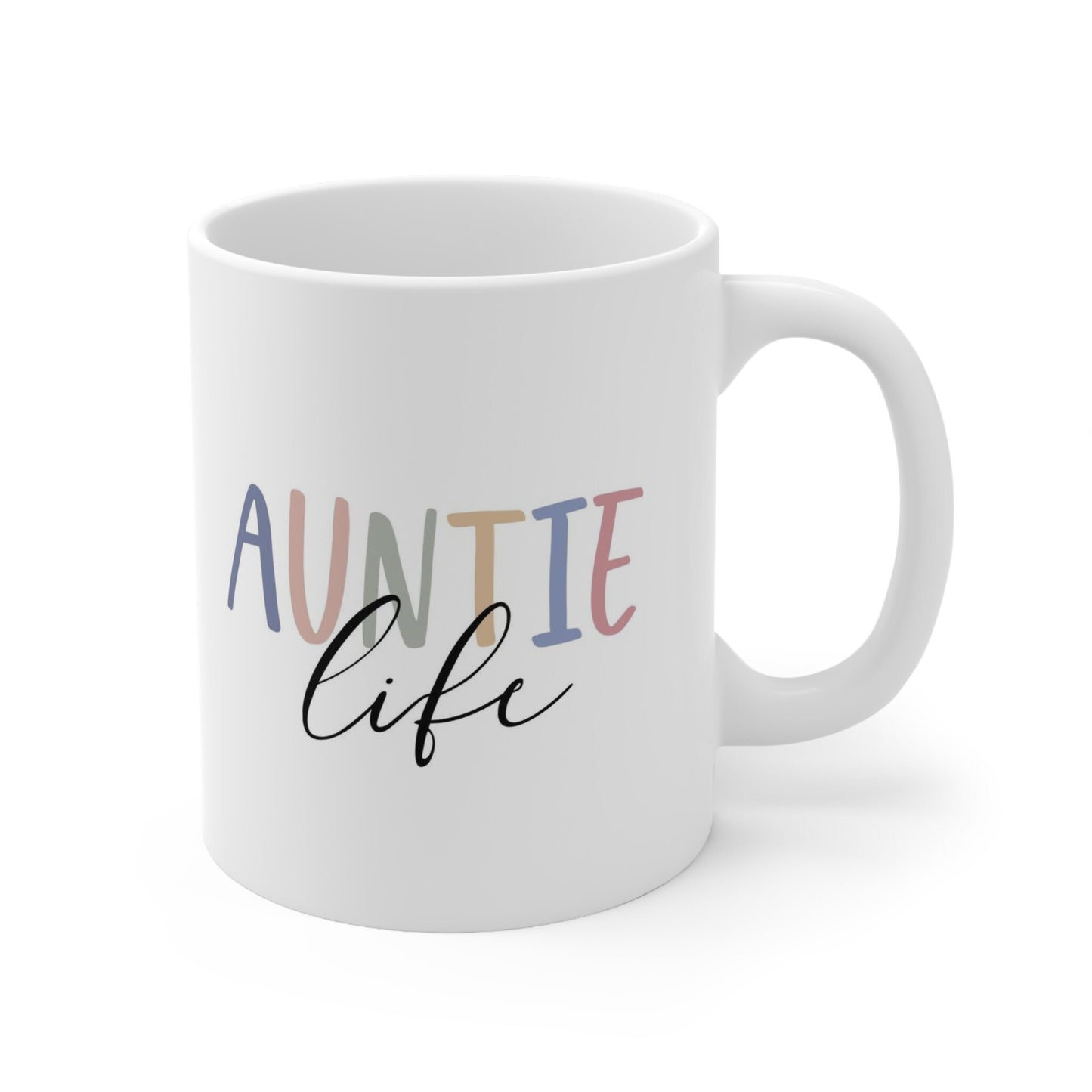 Auntie Life Gift Mug for Aunts, Auntie Mug, Funny Mug, Gift Coffee Mug, Coffee Quotes Mug, Cup for Coffee, Ceramic Coffee Mug