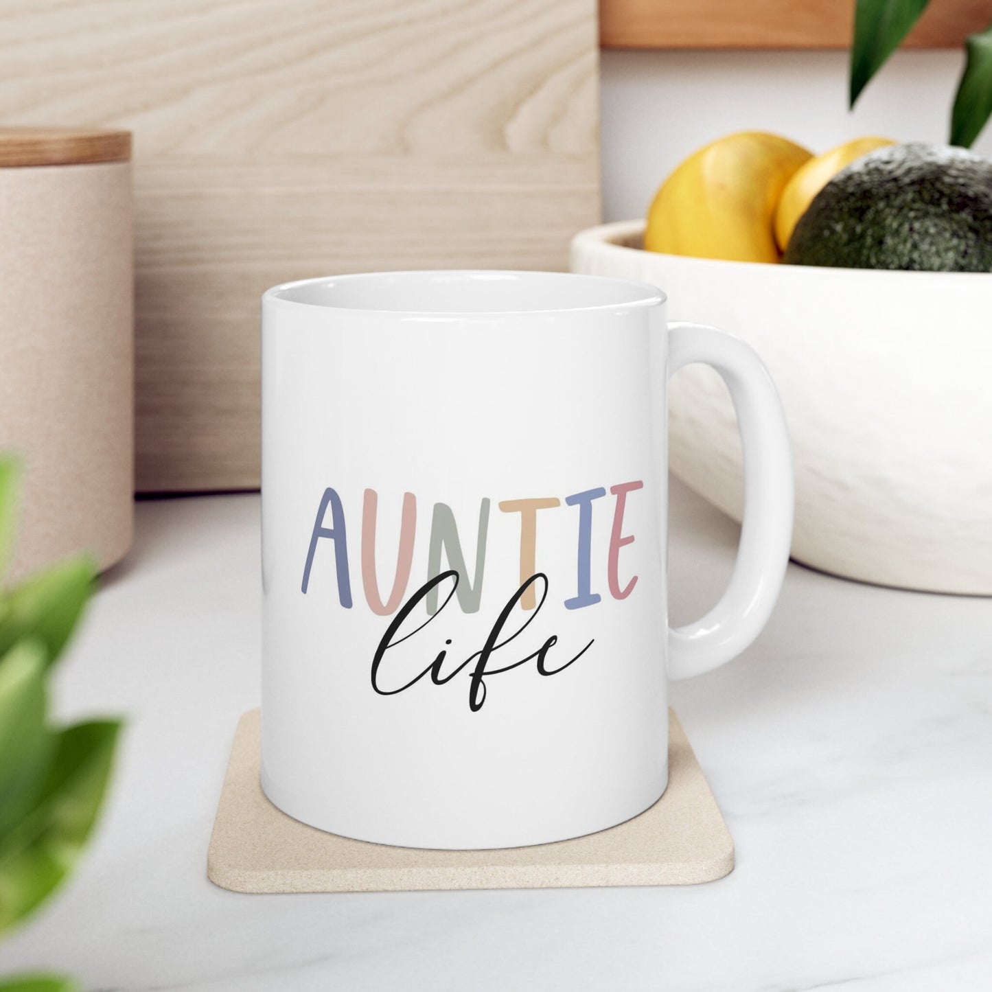 Auntie Life Gift Mug for Aunts, Auntie Mug, Funny Mug, Gift Coffee Mug, Coffee Quotes Mug, Cup for Coffee, Ceramic Coffee Mug