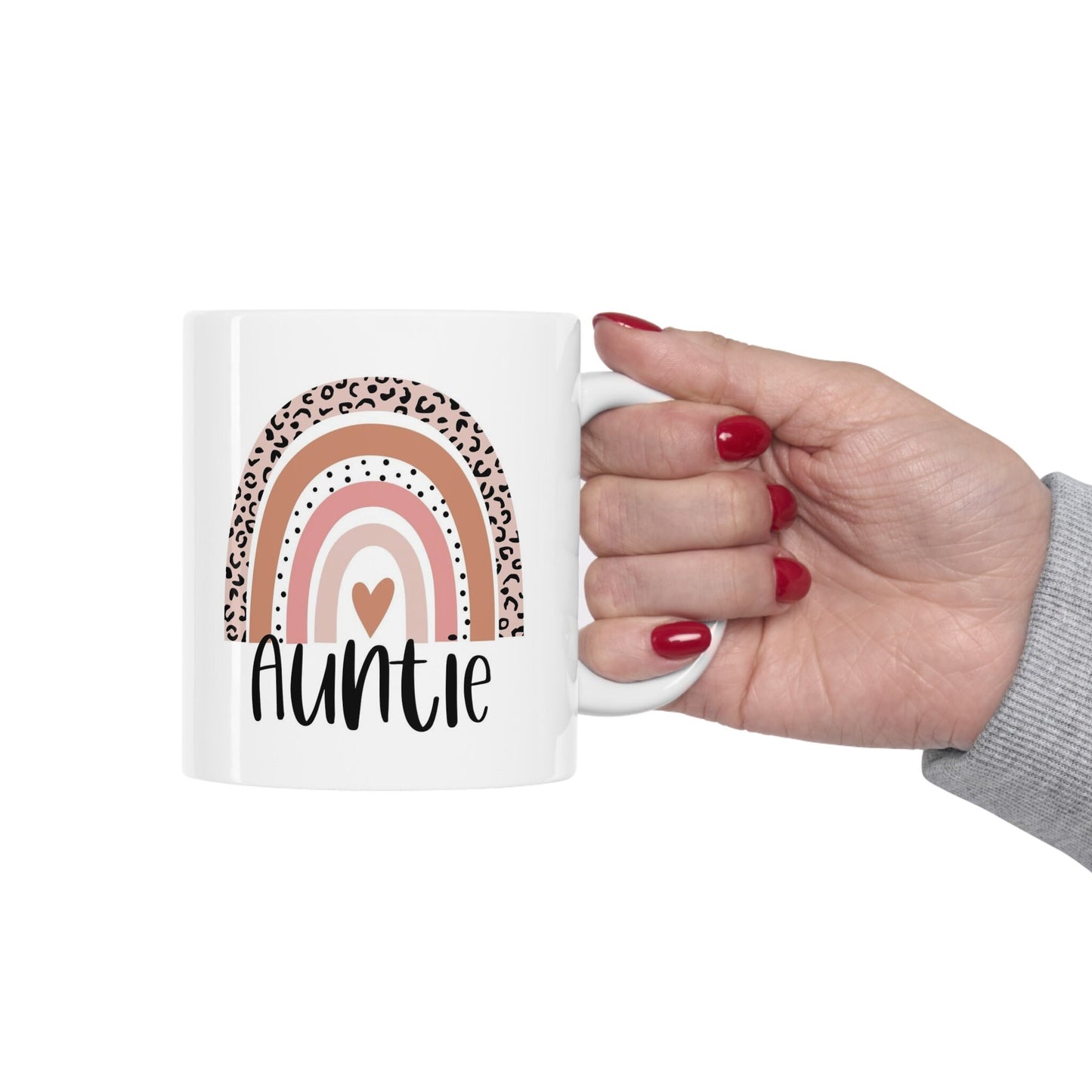 Auntie Rainbow Gift Mug, Auntie Mug, Funny Mug, Gift Coffee Mug, Coffee Quotes Mug, Cup for Coffee, Ceramic Coffee Mug