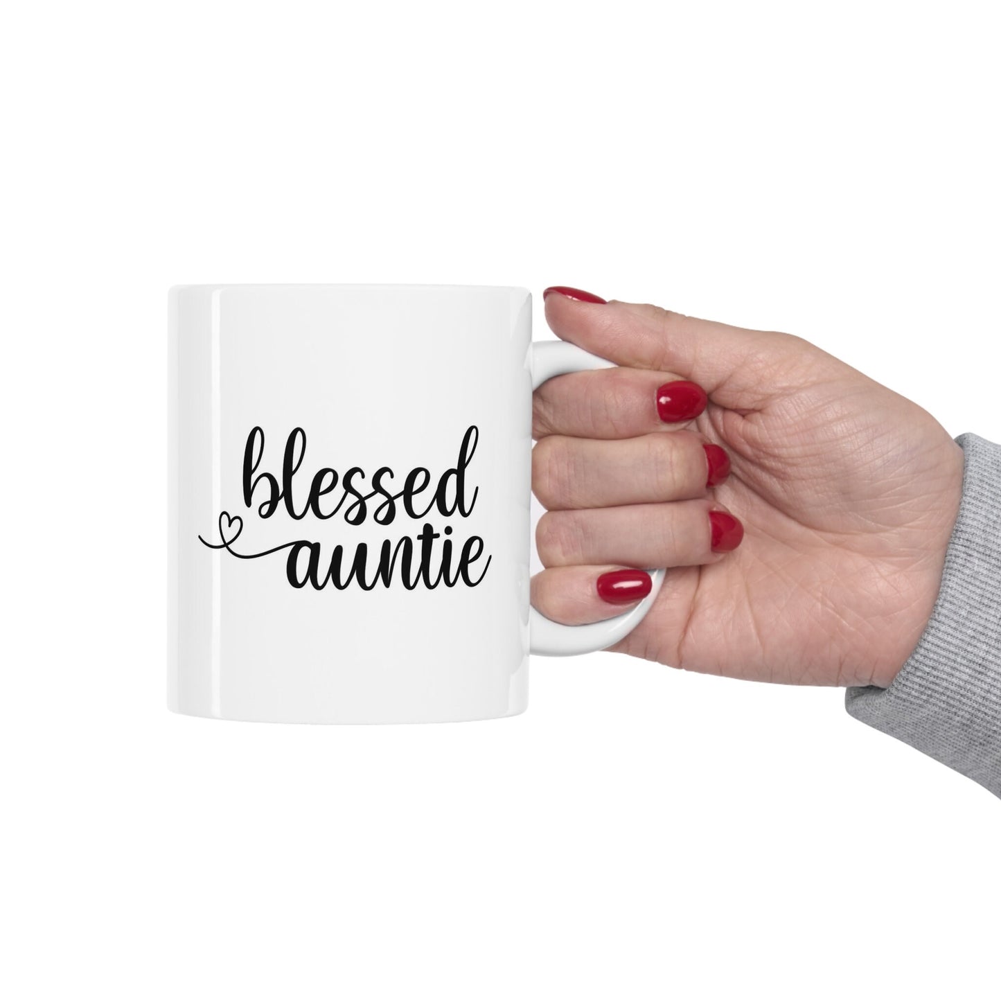Tasse cadeau tante bénie, tasse pour tante, tasse à café cadeau, tasse à citations sur le café, tasse en céramique pour café ou thé 11 oz