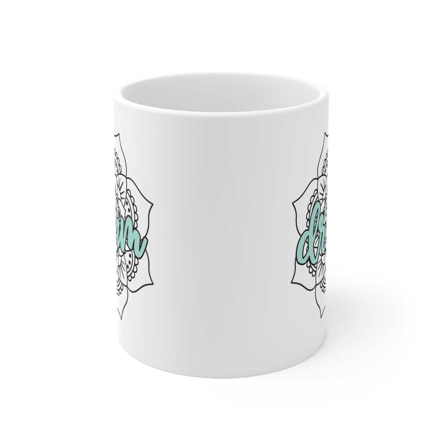 Tasse Mandala de rêve, tasse à café cadeau, tasse inspirante, tasse à citations de café, tasse à café ou à thé, tasse à café en céramique 11 oz