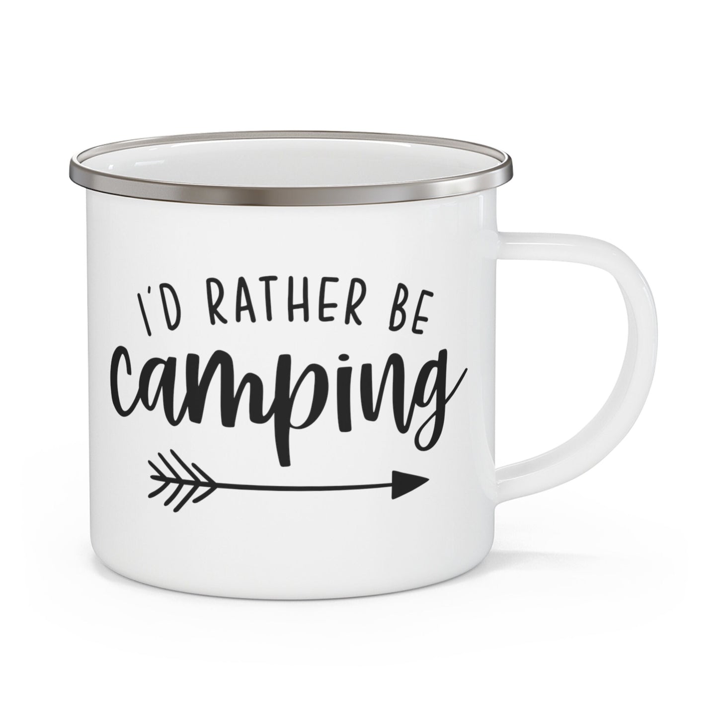I Would Rather Be Camping Quote Mug, Gift Coffee Mug, Inspirational Camping Mug, Mug with Quotes, Stainless Steel Camping Mug 12oz