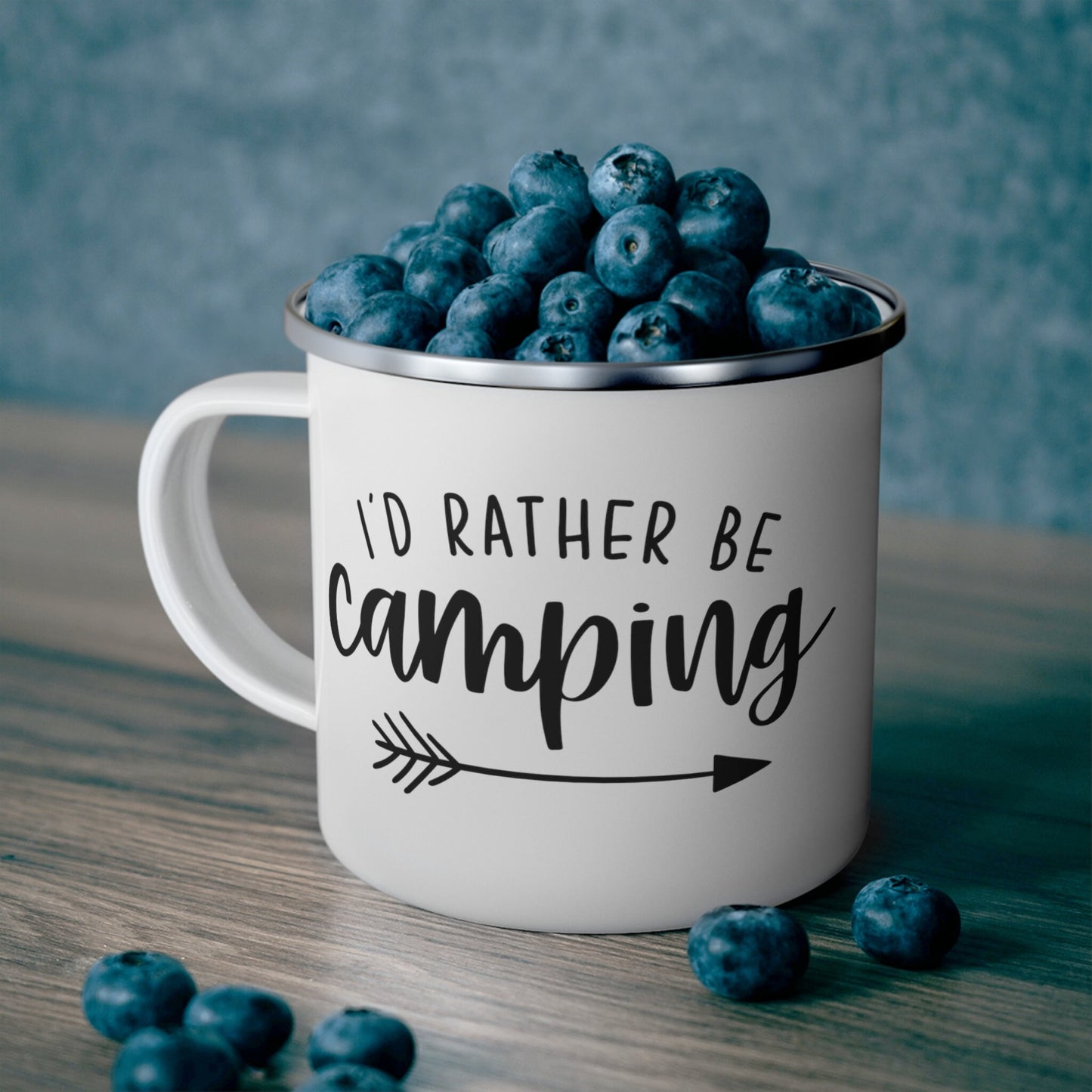 I Would Rather Be Camping Quote Mug, Gift Coffee Mug, Inspirational Camping Mug, Mug with Quotes, Stainless Steel Camping Mug 12oz