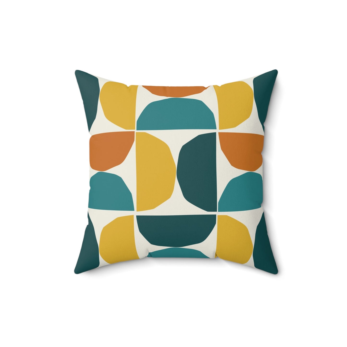 Spun Polyester Square Pillow, Abstract Colors Pillow