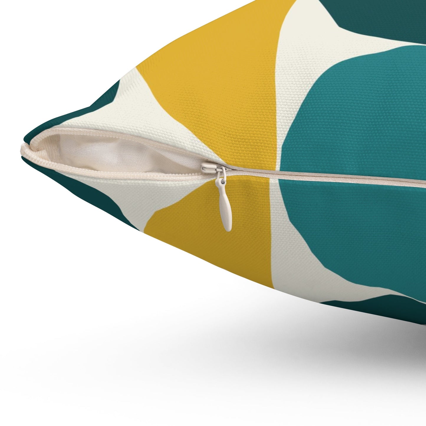 Spun Polyester Square Pillow, Abstract Colors Pillow