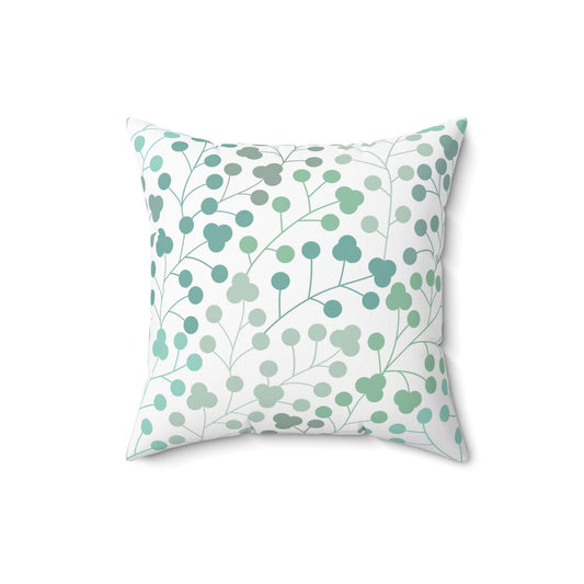 Leaves Pattern Pillow, Spun Polyester Square Pillow, Decorative Pillow, Decorative Cushion and Pillow, Room Decor Pillow