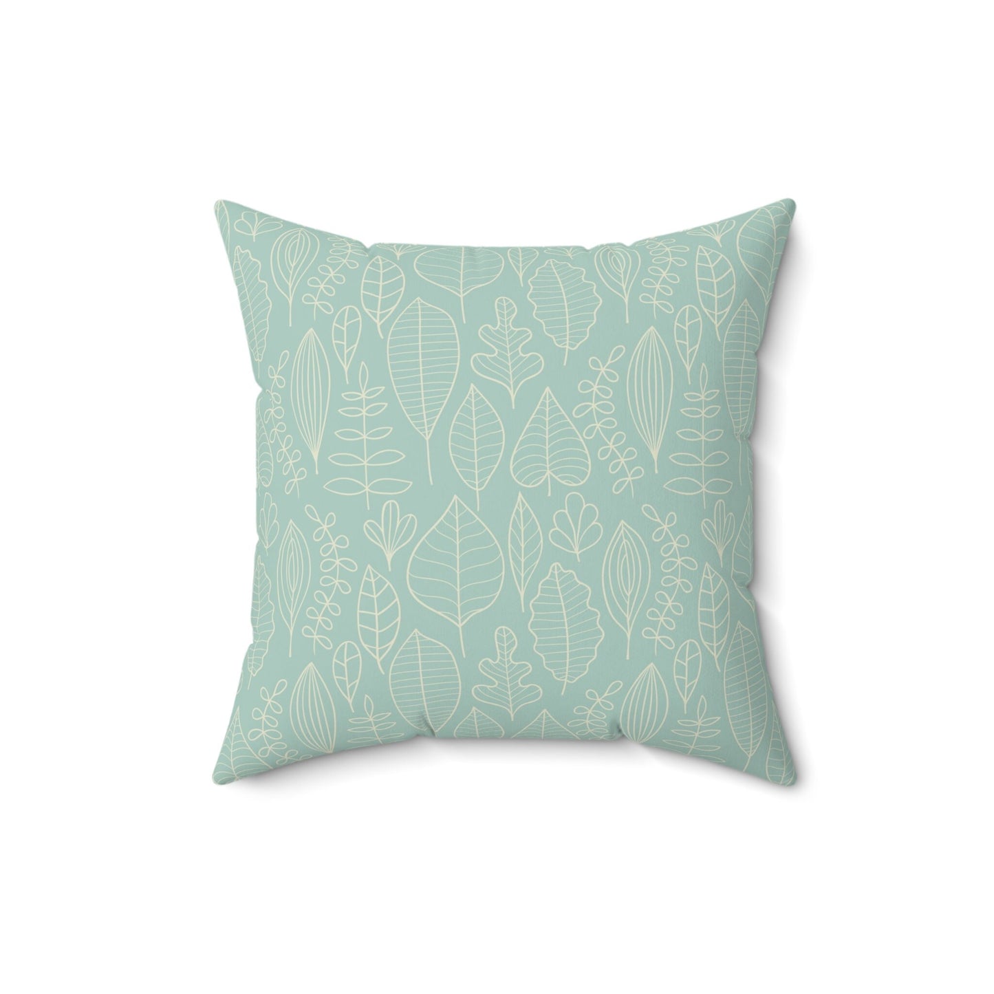 Leaves Pattern Pillow, Spun Polyester Square Pillow, Decorative Pillow, Decorative Cushion and Pillow, Double Sided Printing