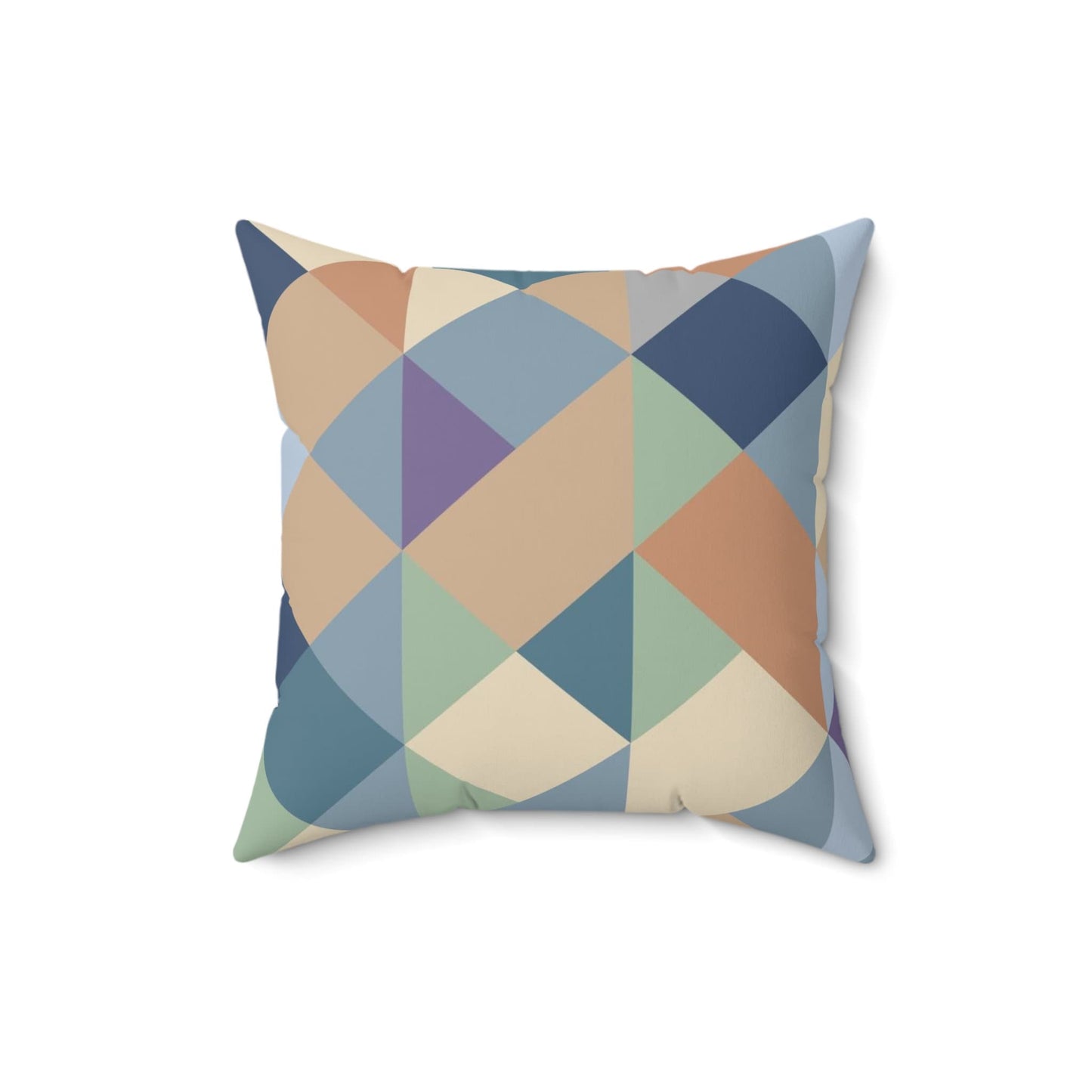 Geometric Pattern Pillow, Spun Polyester Square Pillow, Modern Decorative Cushion and Pillow, Double Sided Printing, Abstract Style Pillow