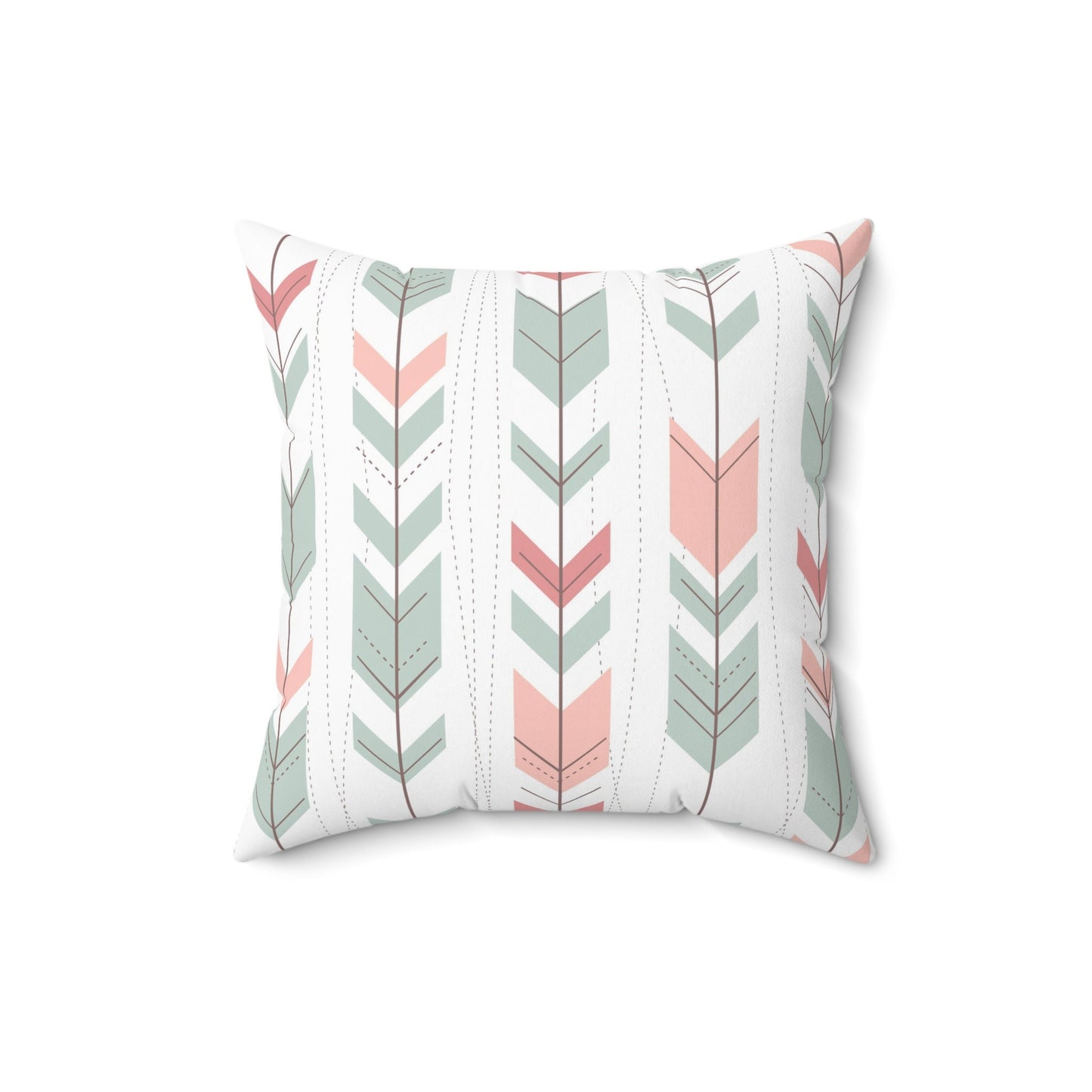 Ethnic Pattern Pillow, Spun Polyester Square Pillow, Geometric Pattern Decorative Cushion and Pillow, Double Sided Printing