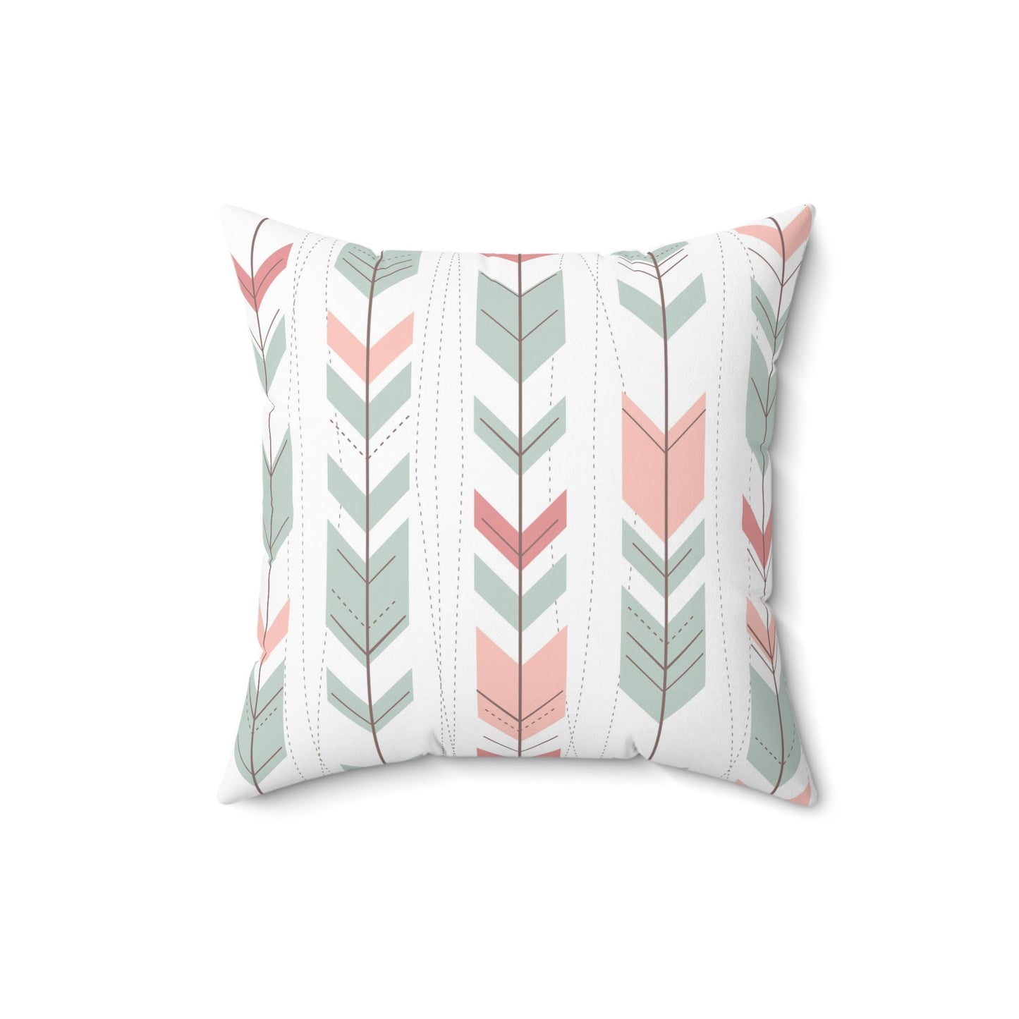 Ethnic Pattern Pillow, Spun Polyester Square Pillow, Geometric Pattern Decorative Cushion and Pillow, Double Sided Printing