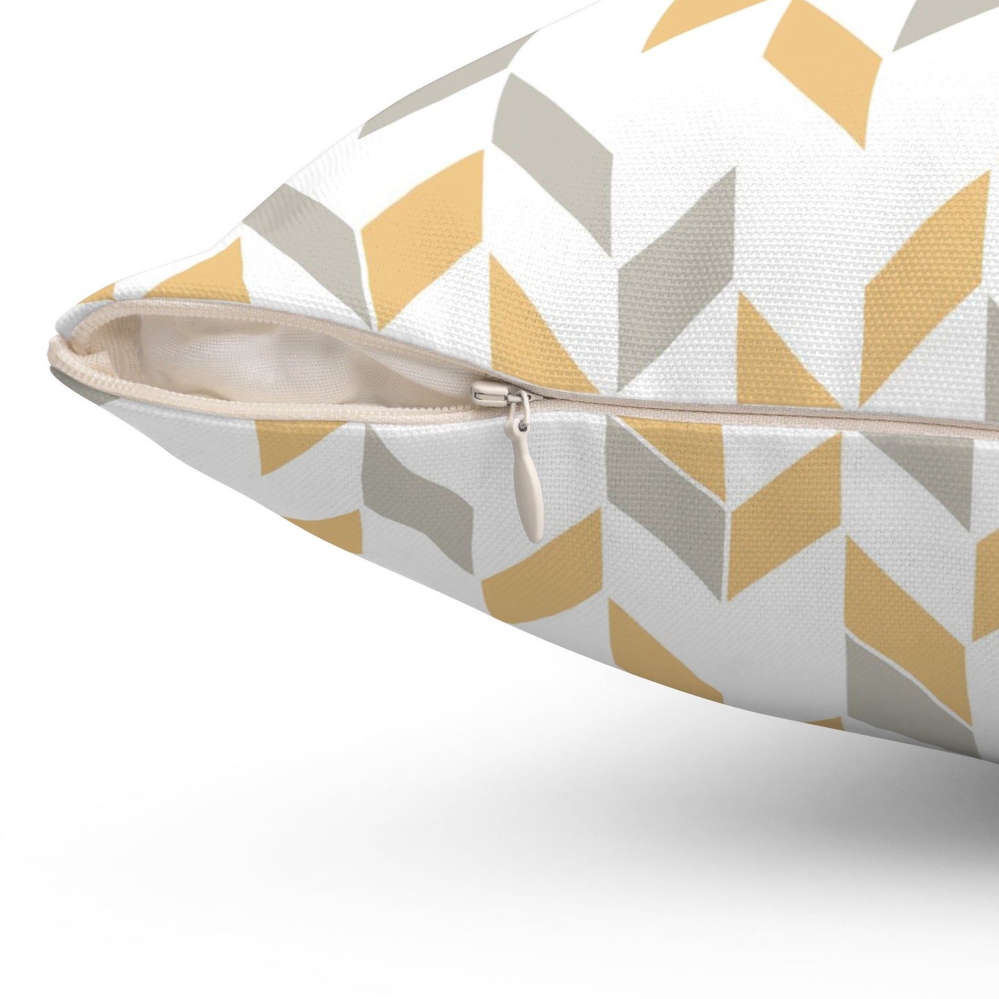 Geometric Abstract Pattern Pillow, Polyester Square Pillow, Decorative Cushion and Pillow for Room Decor, Modern Triangles Pattern Pillow