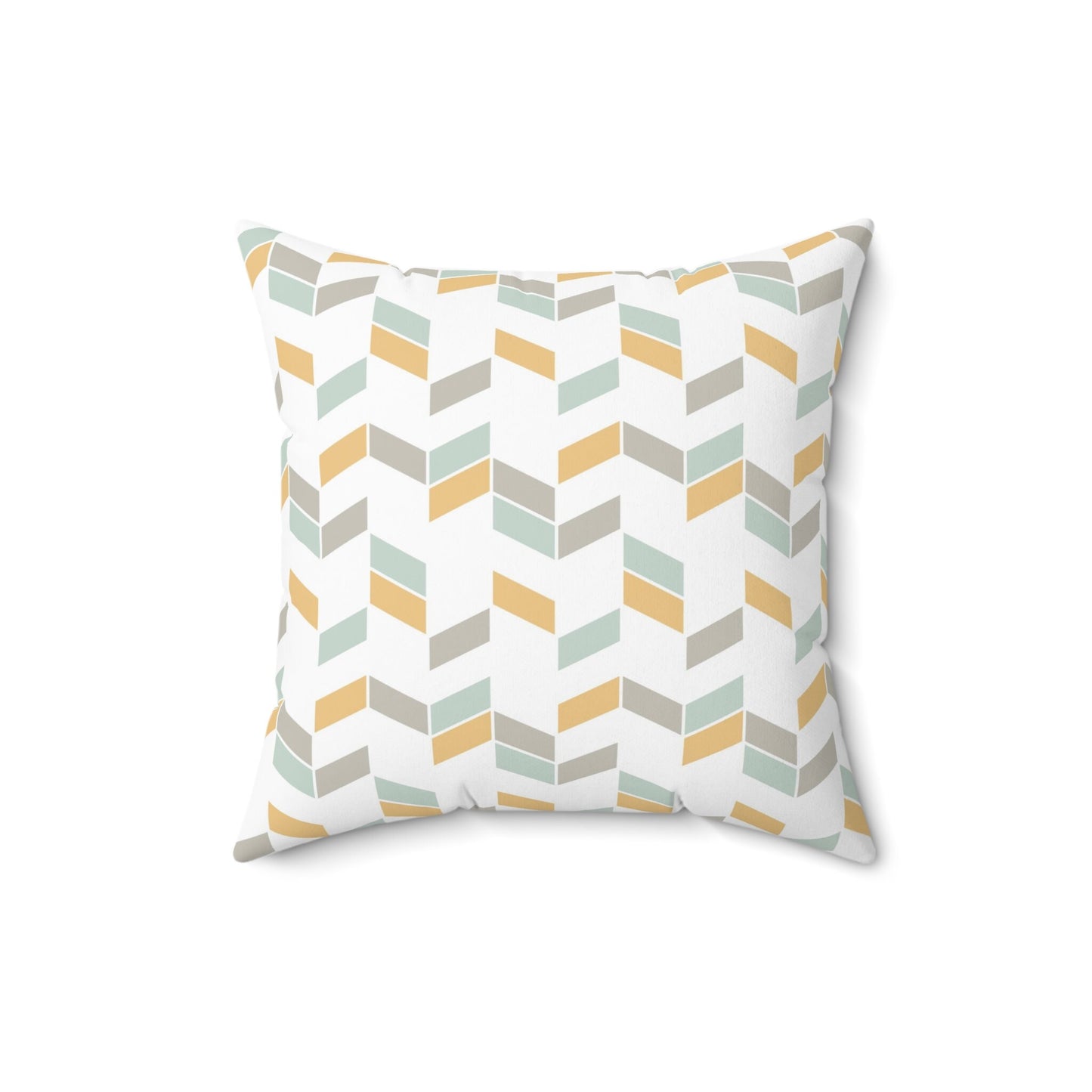 Geometric Pattern Decorative Pillow, Herringbone Pattern Pillow, Spun Polyester Square Pillow, Decorative Pillow, Double Sided Printing