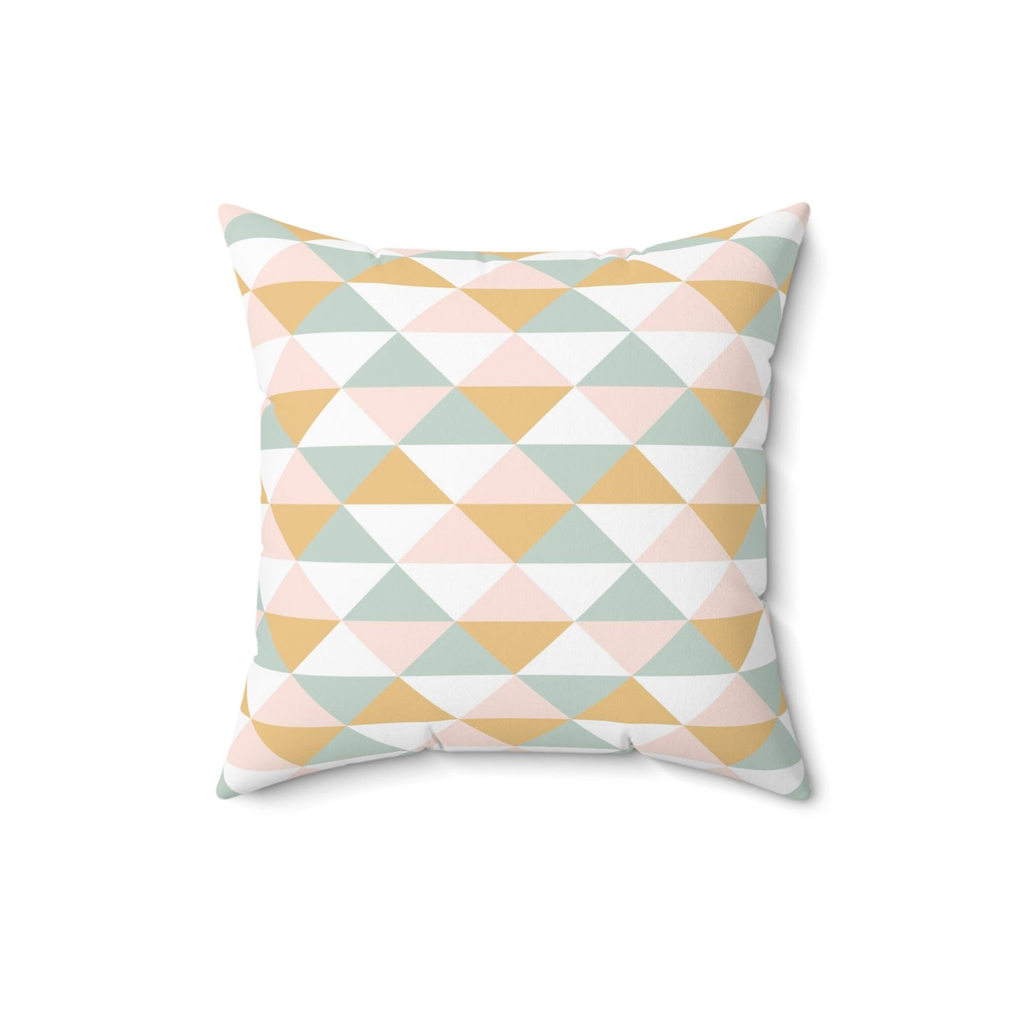 Pastel Colors Pattern Pillow, Geometric Shapes Spun Polyester Square Pillow, Decorative Cushion and Pillow, Double Sided Printing