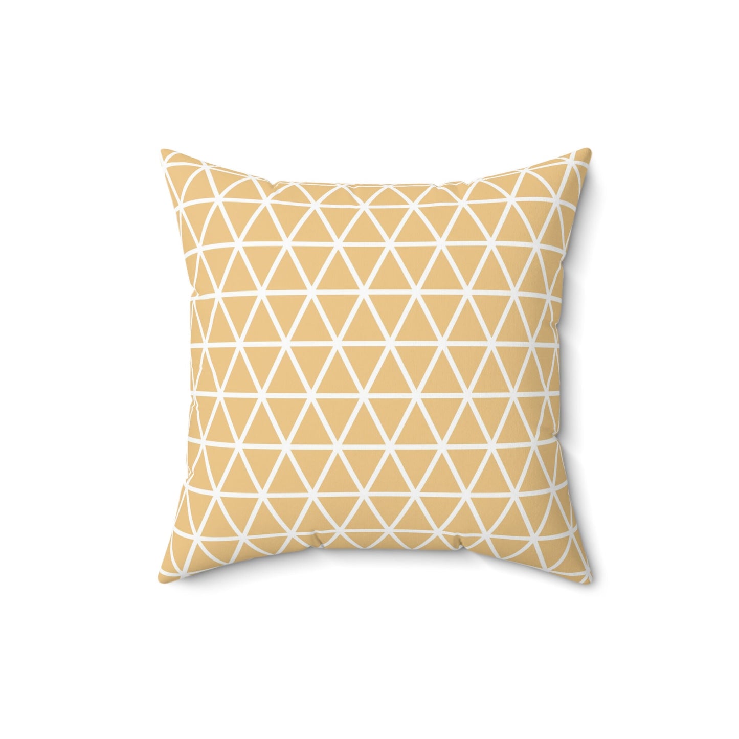 Triangles Pattern Black and White Pillow, Spun Polyester Square Pillow, Geometric Pattern, Double Sided Printing, Decorative Pillow