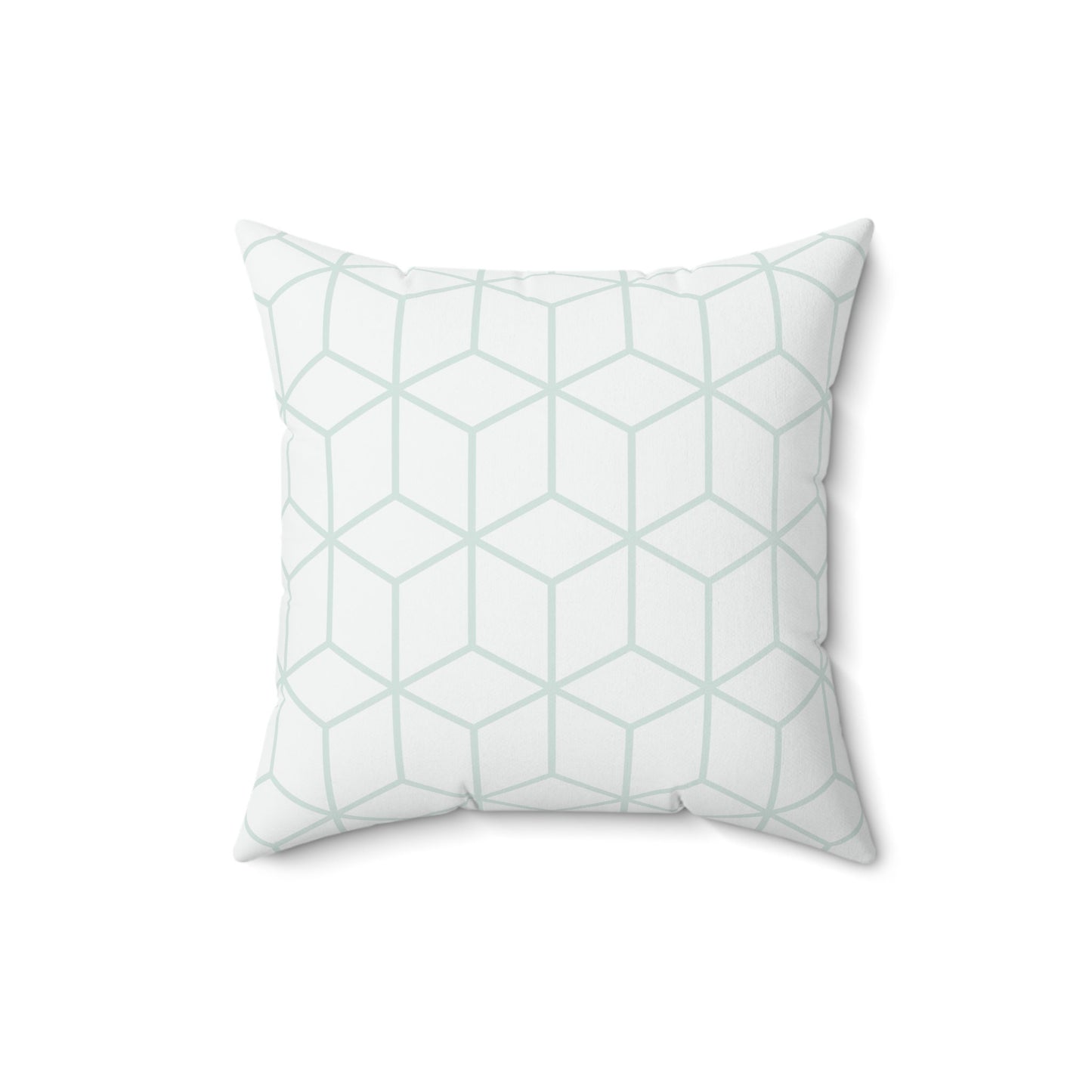 Cubes Pattern Pillow, Cubic Pattern Pillow, Polyester Square Pillow, Geometric Pattern, Double Sided Printing, Decorative Pillow