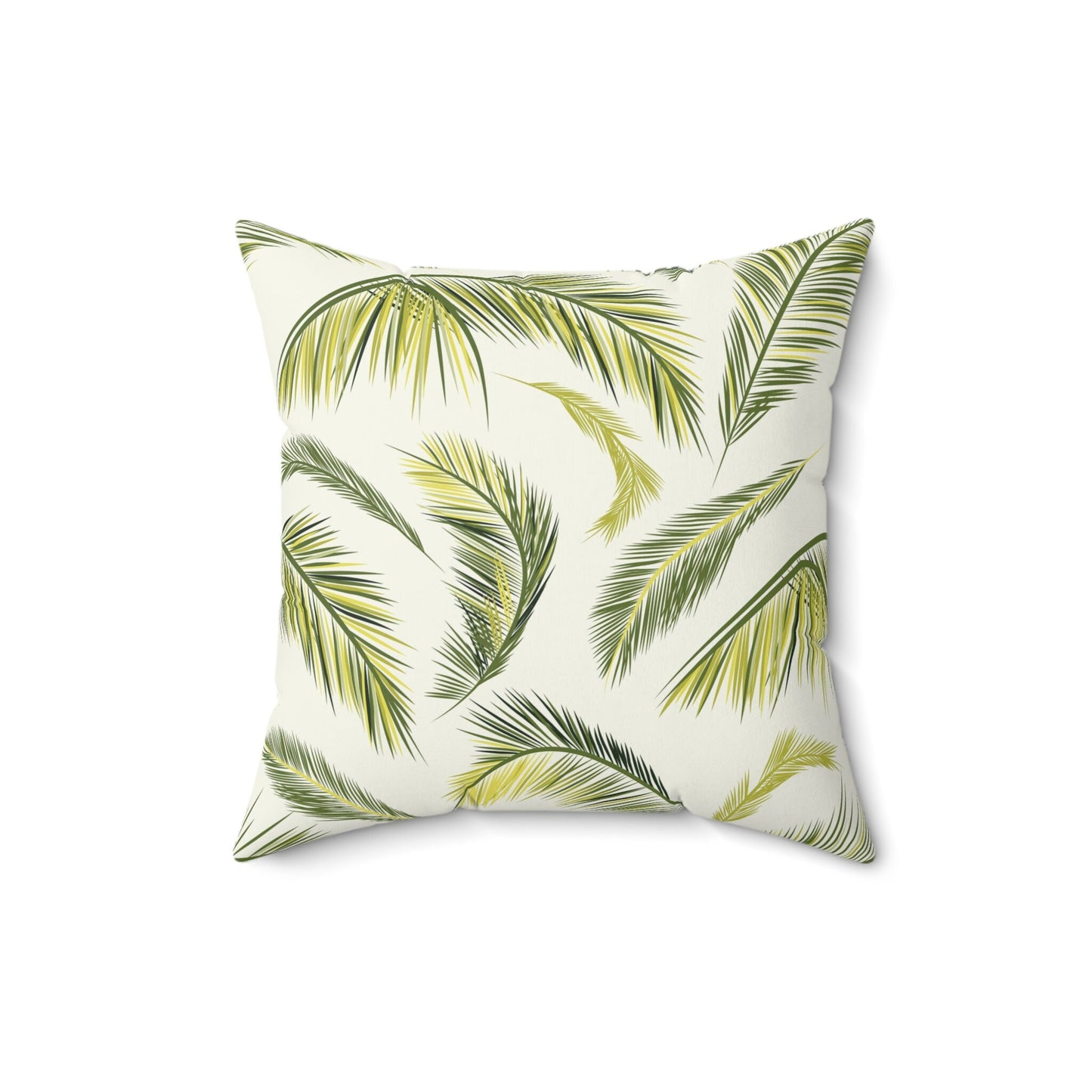 Tropical Leaves Pillow, Spun Polyester Square Pillow, Decorative Cushion and Pillow for Room Decor, Leaves Decorative Pillow