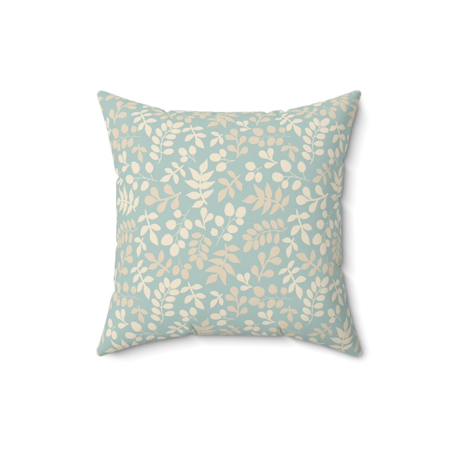 Leaves Pattern Pillow, Flowers Pattern Square Pillow, Spun Polyester Pillow, Decorative Cushion and Pillow, Double Sided Printing