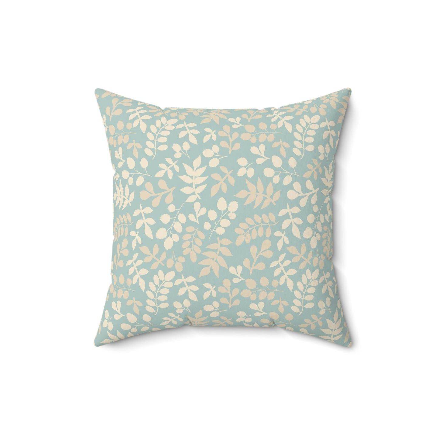 Leaves Pattern Pillow, Flowers Pattern Square Pillow, Spun Polyester Pillow, Decorative Cushion and Pillow, Double Sided Printing