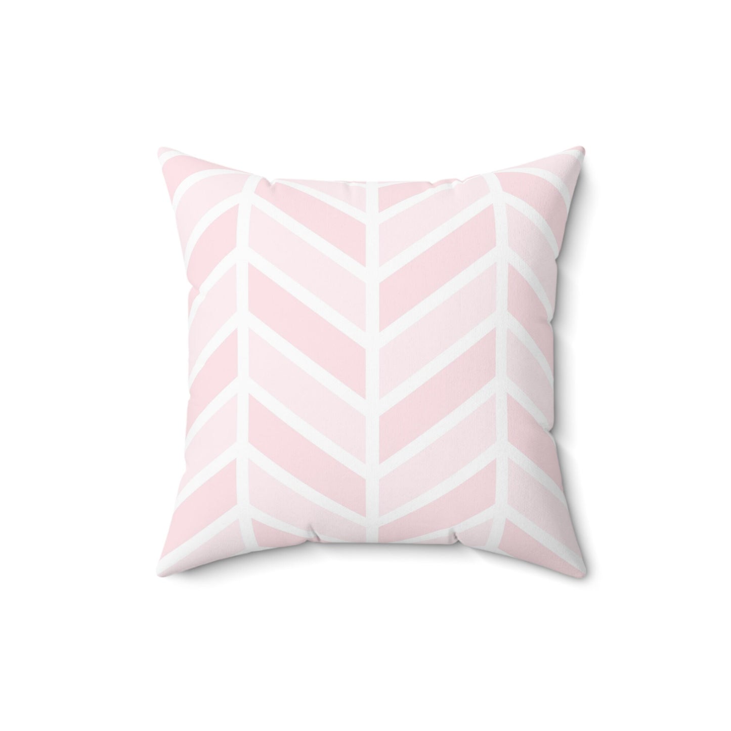 Pink Zigzag Throw Pillow, Herringbone Decorative Pillow, Geometric Pattern Spun Polyester Square Pillow, Decorative Cushion and Pillow