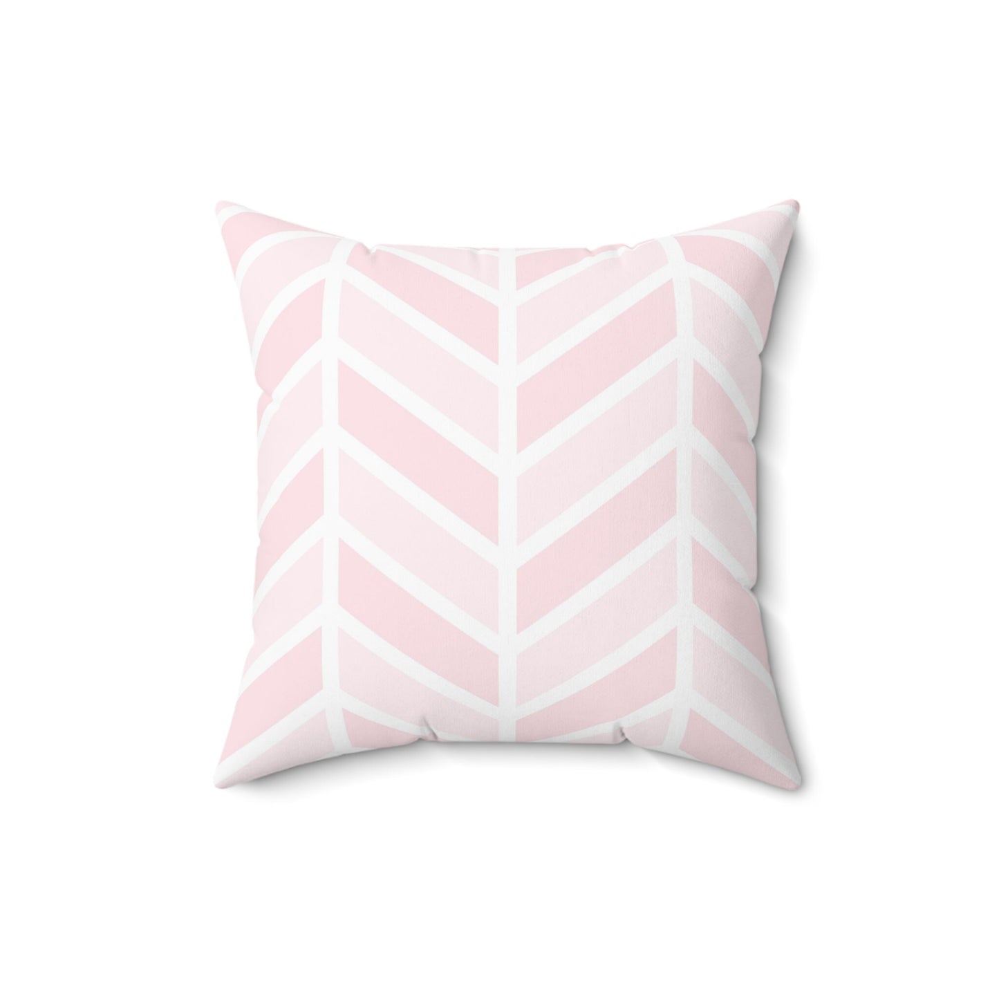 Pink Zigzag Throw Pillow, Herringbone Decorative Pillow, Geometric Pattern Spun Polyester Square Pillow, Decorative Cushion and Pillow