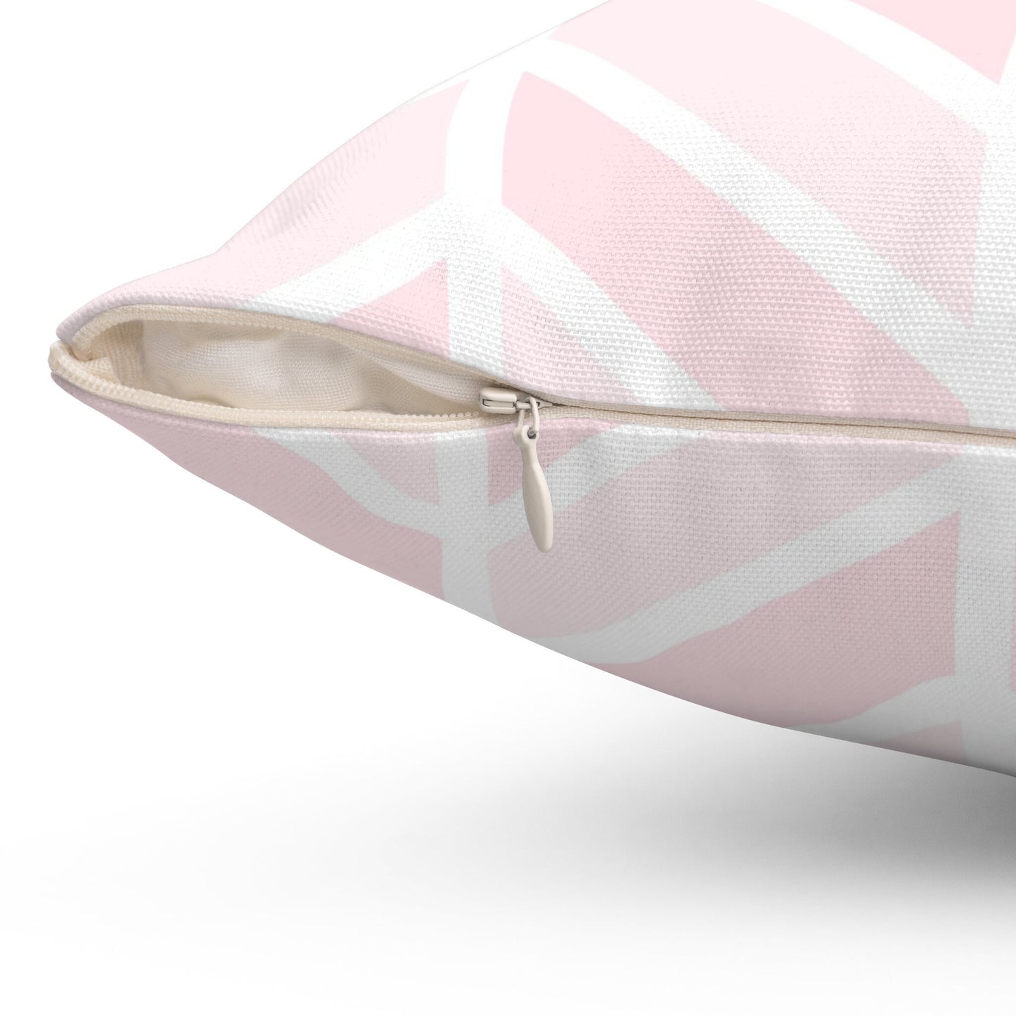 Pink Zigzag Throw Pillow, Herringbone Decorative Pillow, Geometric Pattern Spun Polyester Square Pillow, Decorative Cushion and Pillow