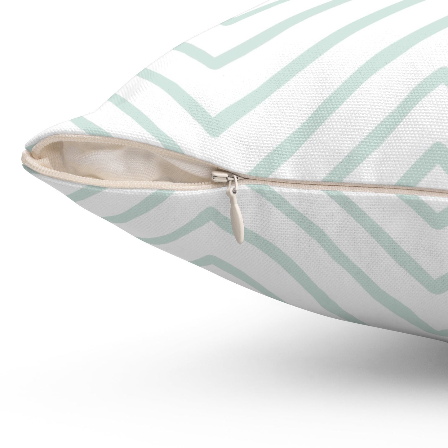 Decorative Zigzag Throw Pillow, Geometric Pattern Spun Polyester Square Pillow, Decorative Cushion and Pillow for Home Decor