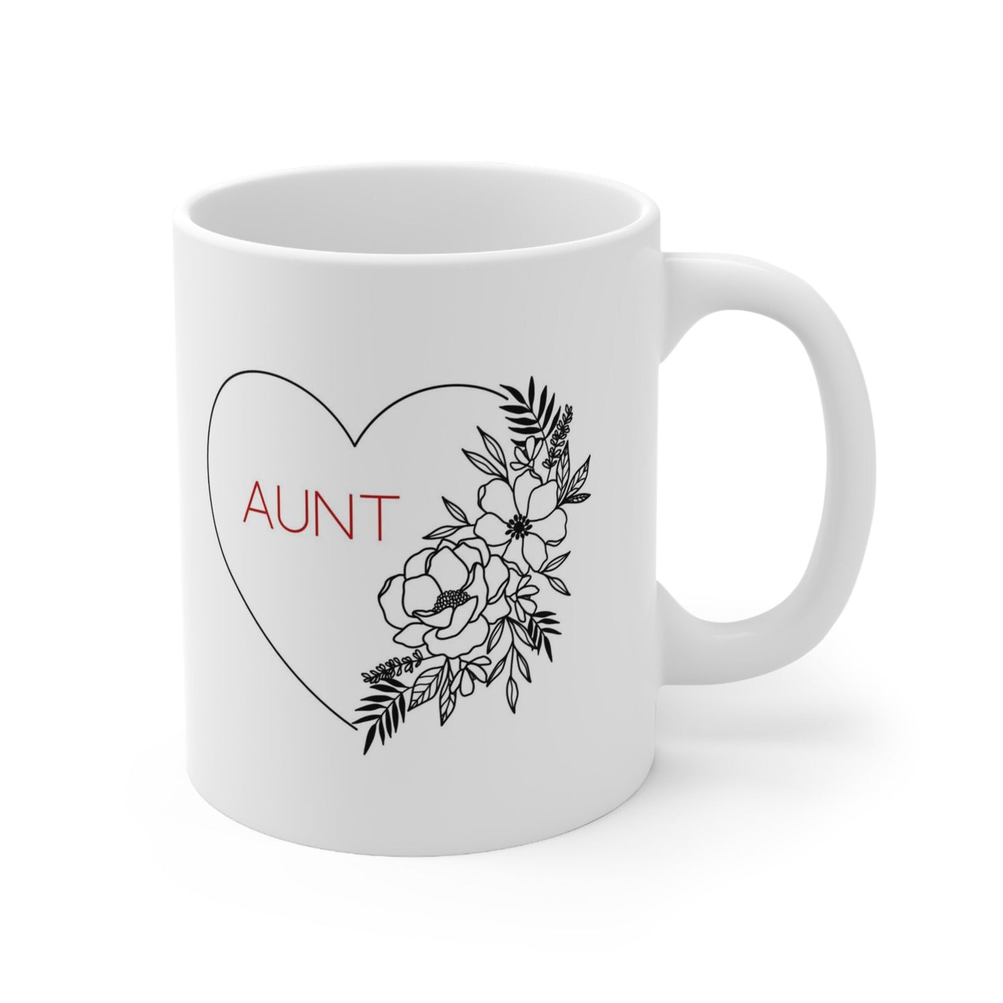 Auntie Mug, Funny Mug, Gift Coffee Mug, Gift Mug for Aunts, Coffee Quotes Mug, White Ceramic Coffee Mug 11oz, Cup for Coffee