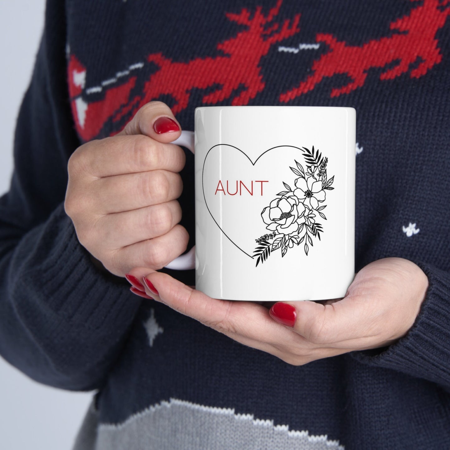 Auntie Mug, Funny Mug, Gift Coffee Mug, Gift Mug for Aunts, Coffee Quotes Mug, White Ceramic Coffee Mug 11oz, Cup for Coffee