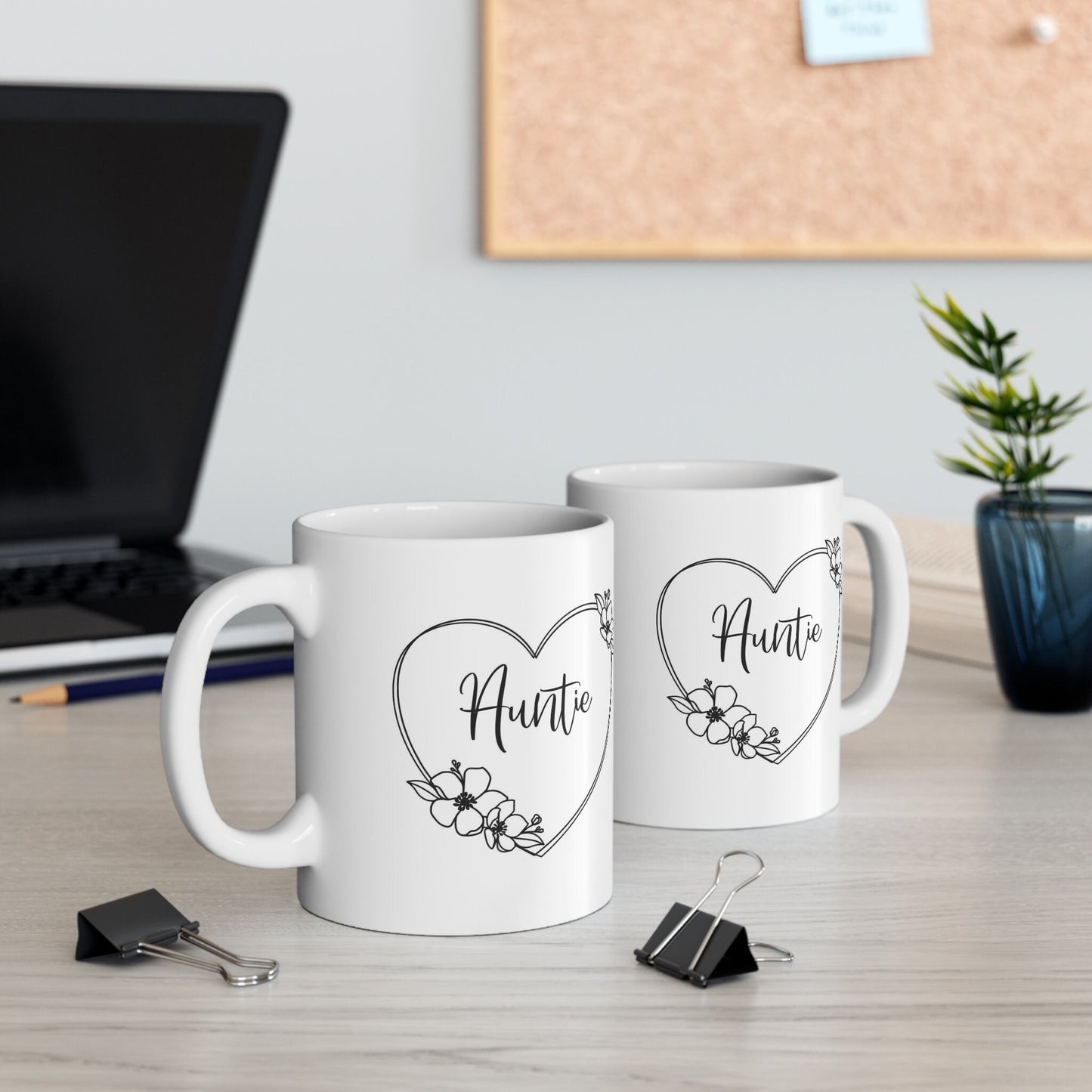 Tasse cadeau pour tantes, tasse tante en forme de cœur avec fleur, tasse drôle, tasse à café, tasse avec citations sur le café, tasse à café, tasse à café en céramique blanche