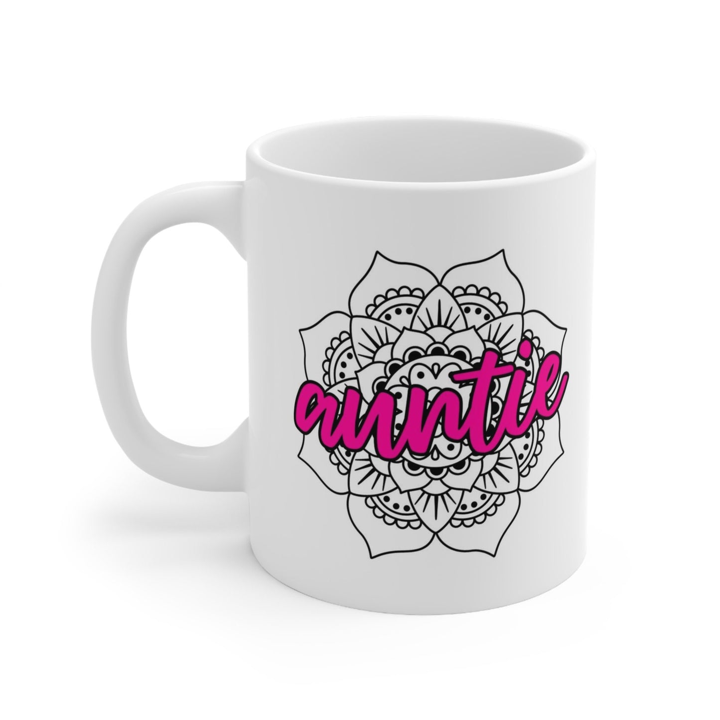 Tasse cadeau Mandala pour tante, tasse pour tante, tasse drôle, tasse à café cadeau, tasse avec citations sur le café, tasse à café, tasse à café en céramique 11 oz