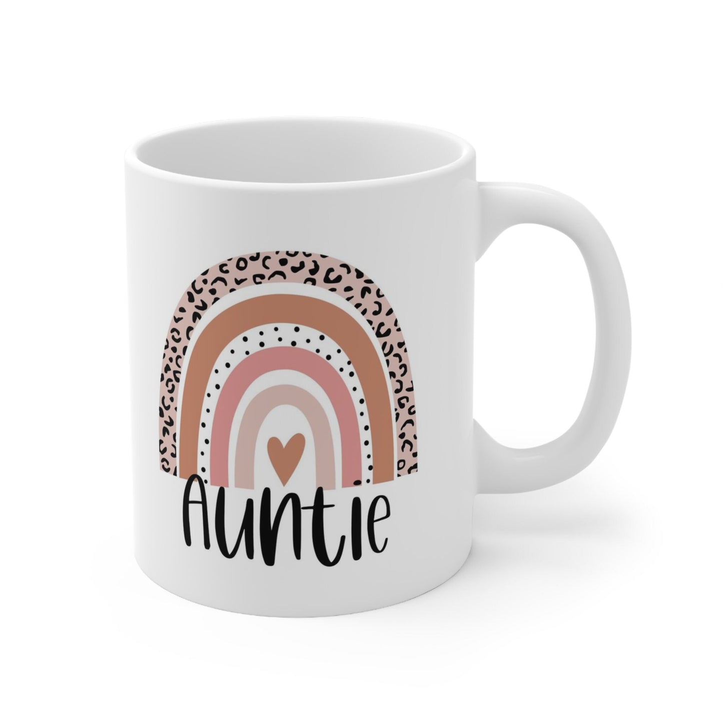 Auntie Rainbow Gift Mug, Auntie Mug, Funny Mug, Gift Coffee Mug, Coffee Quotes Mug, Cup for Coffee, Ceramic Coffee Mug