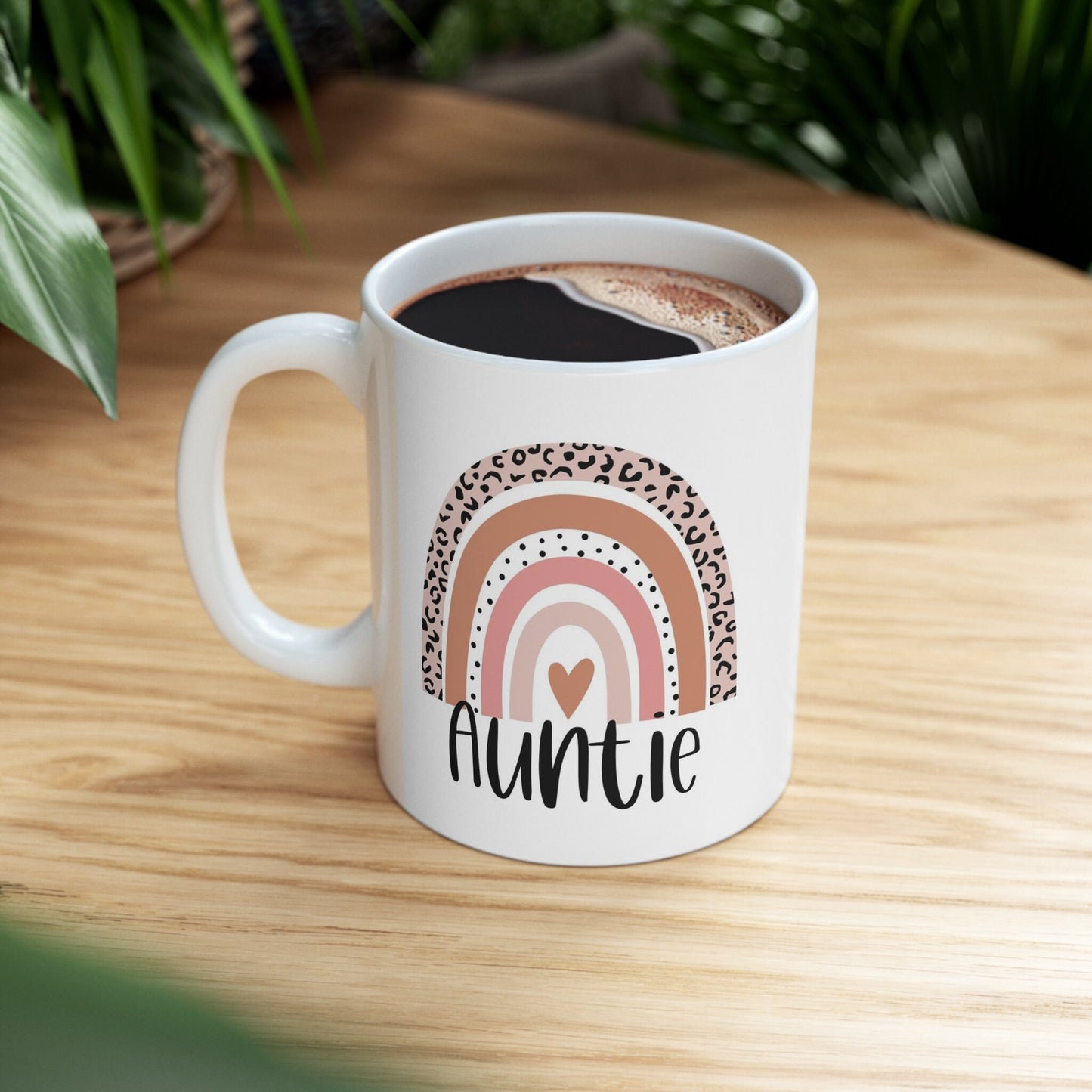 Auntie Rainbow Gift Mug, Auntie Mug, Funny Mug, Gift Coffee Mug, Coffee Quotes Mug, Cup for Coffee, Ceramic Coffee Mug