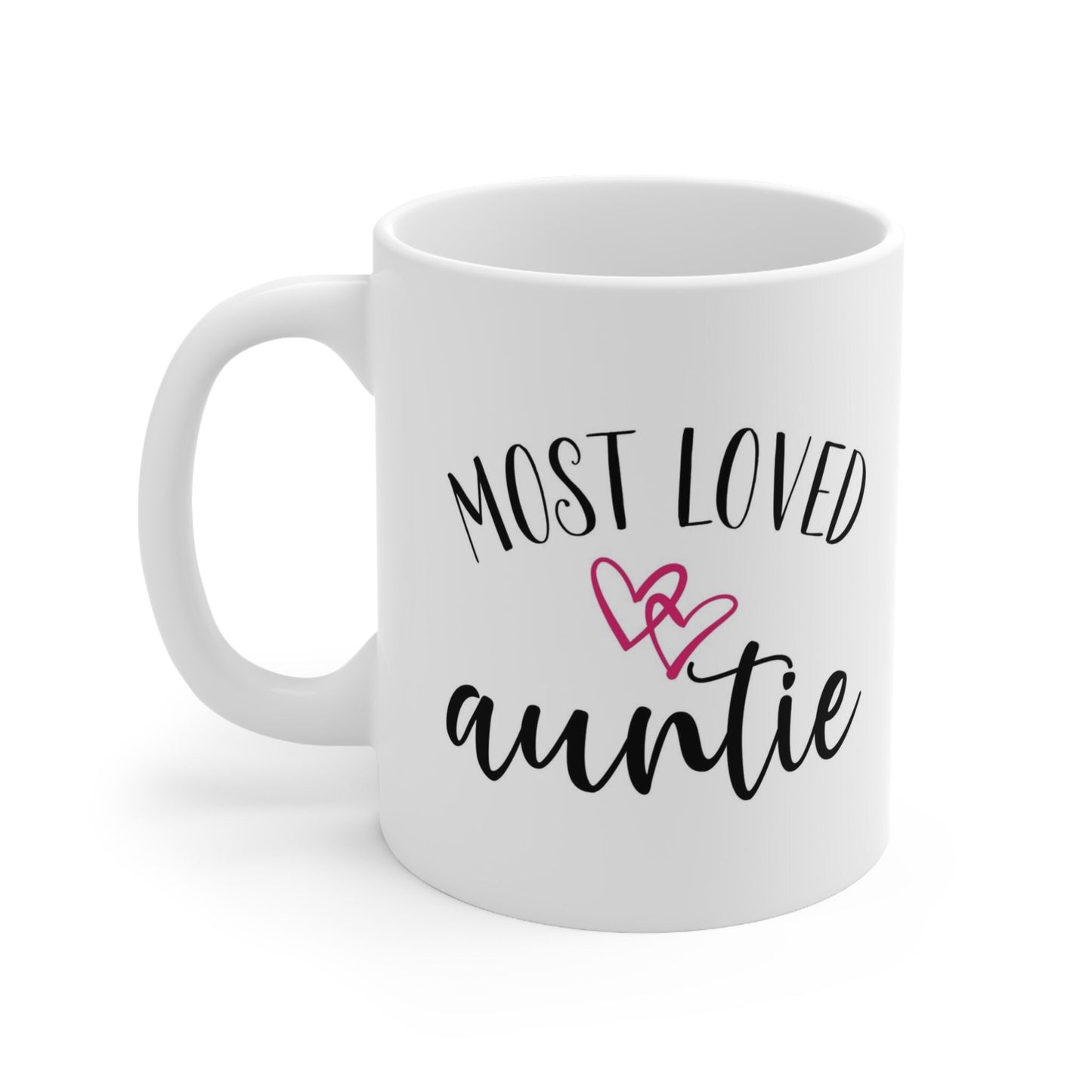 Tasse cadeau tante la plus aimée, tasse pour tante, tasse à café cadeau, tasse à citations sur le café, tasse en céramique pour café ou thé 11 oz