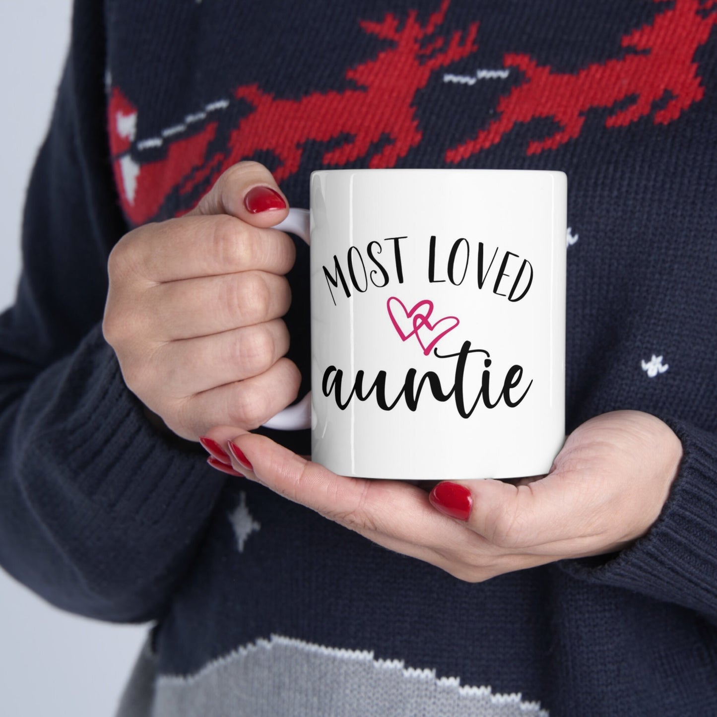 Tasse cadeau tante la plus aimée, tasse pour tante, tasse à café cadeau, tasse à citations sur le café, tasse en céramique pour café ou thé 11 oz