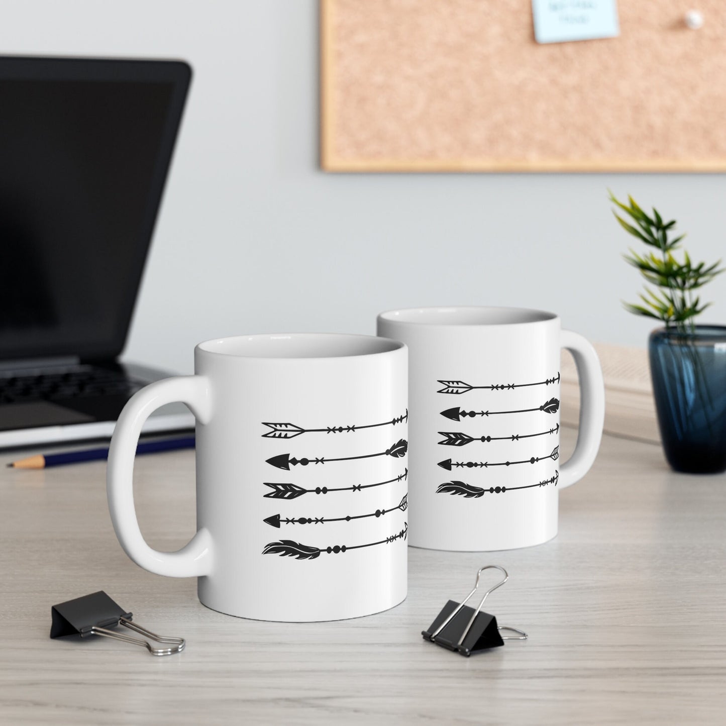 Boho Arrows Gift Mug, Funny Mug, Gift Coffee Mug, Coffee Quotes Mug, Cup for Coffee or Tea, Ceramic Coffee Mug 11oz