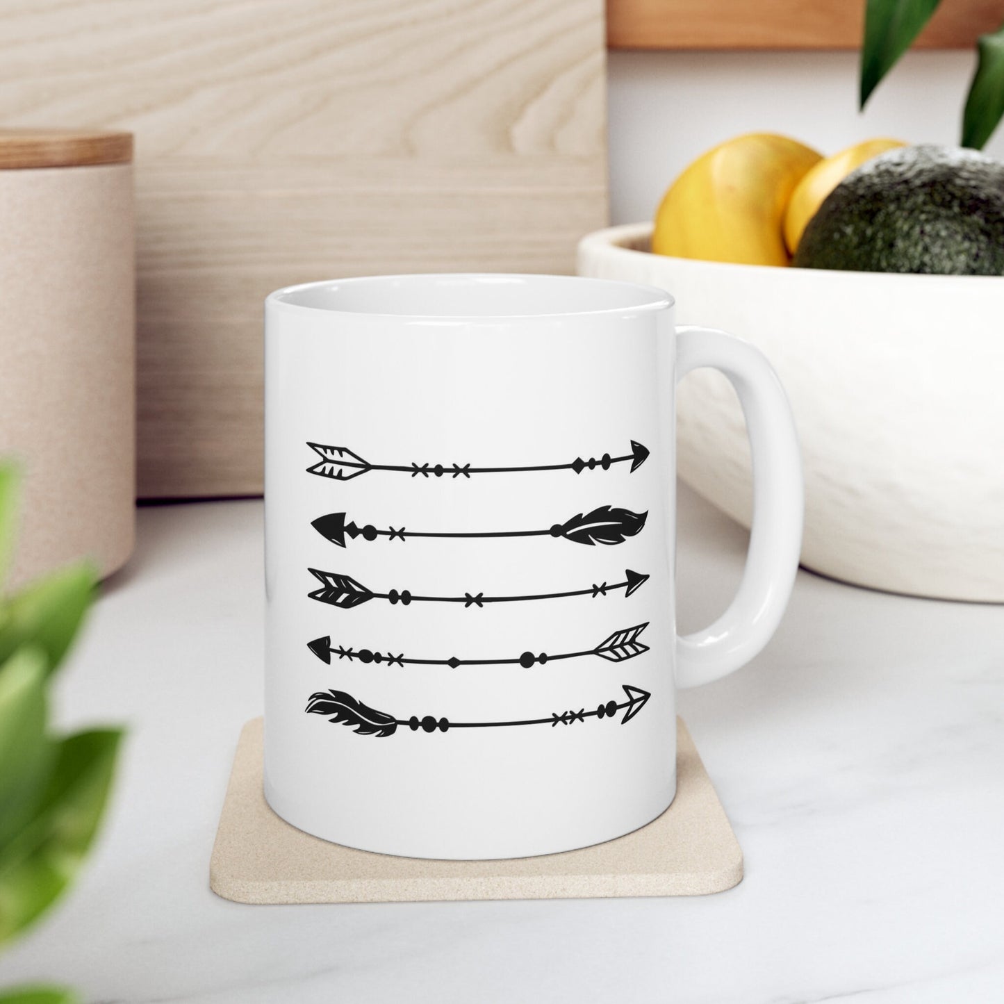 Boho Arrows Gift Mug, Funny Mug, Gift Coffee Mug, Coffee Quotes Mug, Cup for Coffee or Tea, Ceramic Coffee Mug 11oz