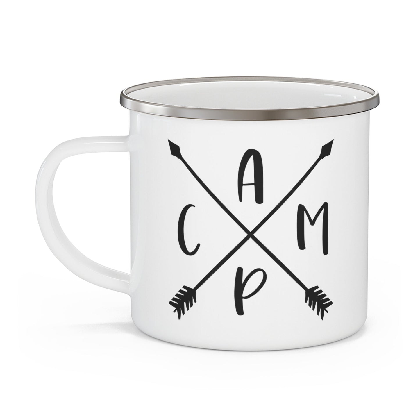 Enamel Camping Mug, Gift Coffee Mug, Inspirational Camping Mug, Quotes Mug, Cup for Coffee or Tea, Stainless Steel Camping Mug 12oz