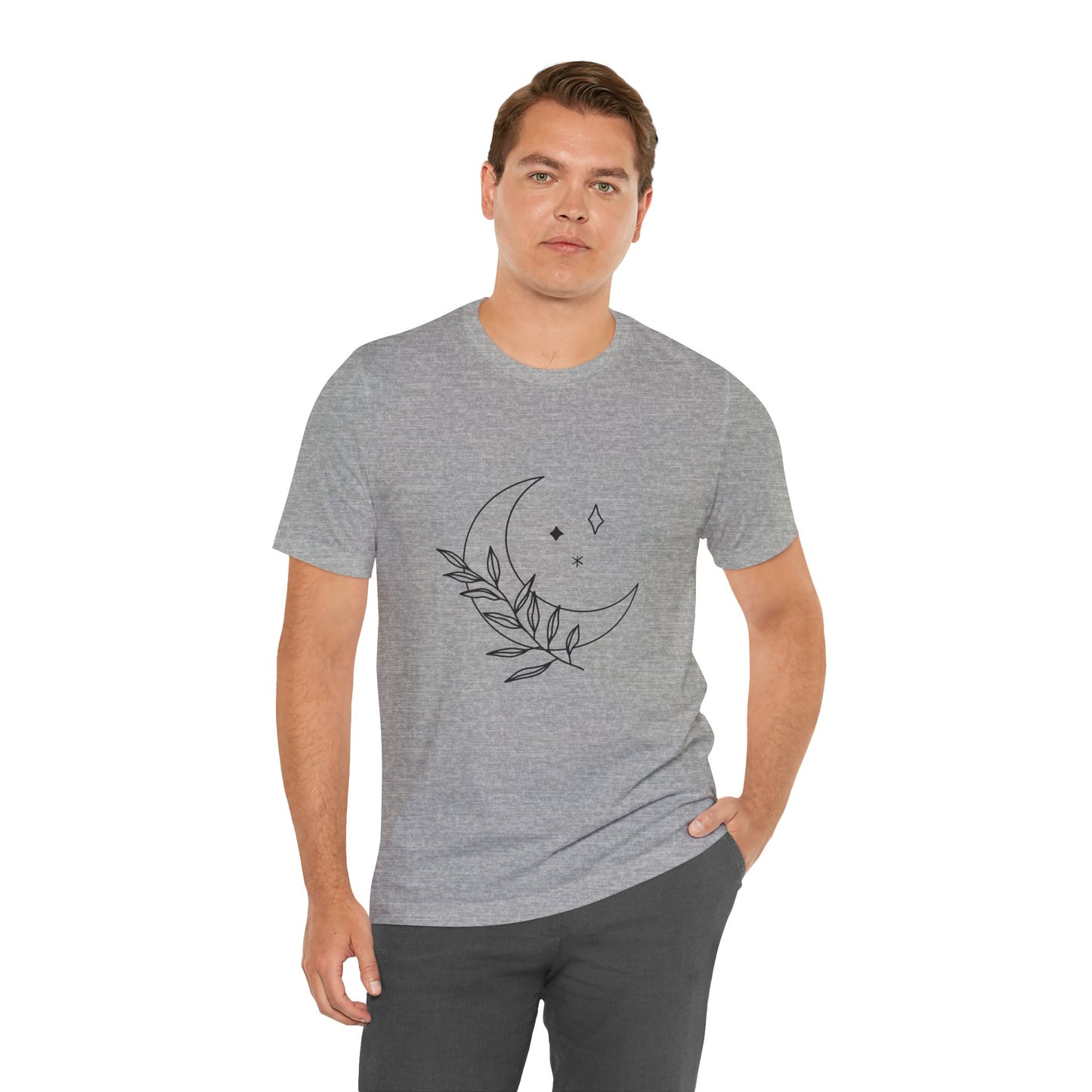 Moon Branch T-shirt, Mystical Shirt, Mystic Tee, Boho T-shirt, Bohemian T-shirt, Moon and Stars T-Shirt, Gift for Her