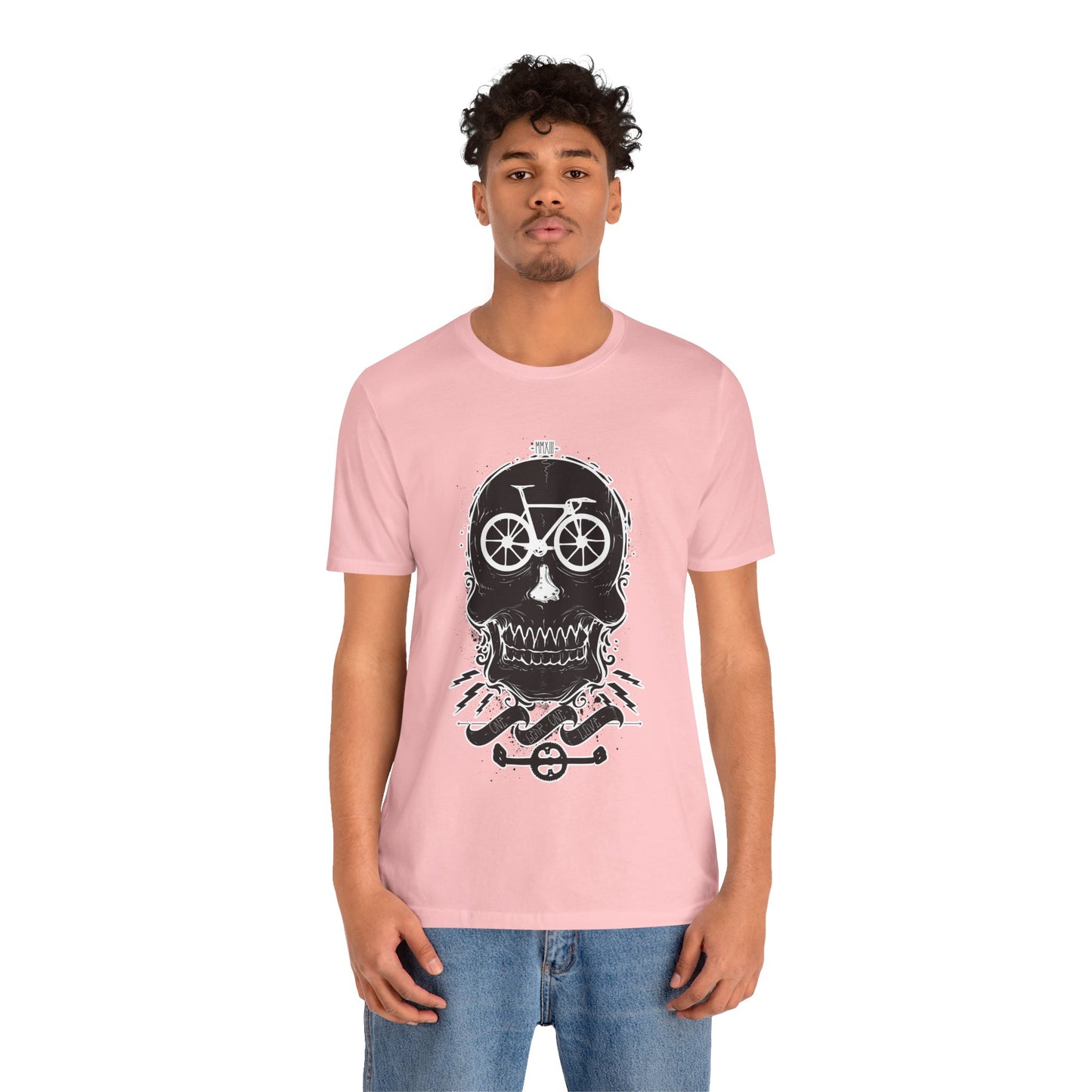 Bicycle Love T-shirt, Skull T-shirt, Shirt with Skull, Skull Head T-shirt, T-shirt with Bicycle, Horror Shirt, Humor T-Shirt