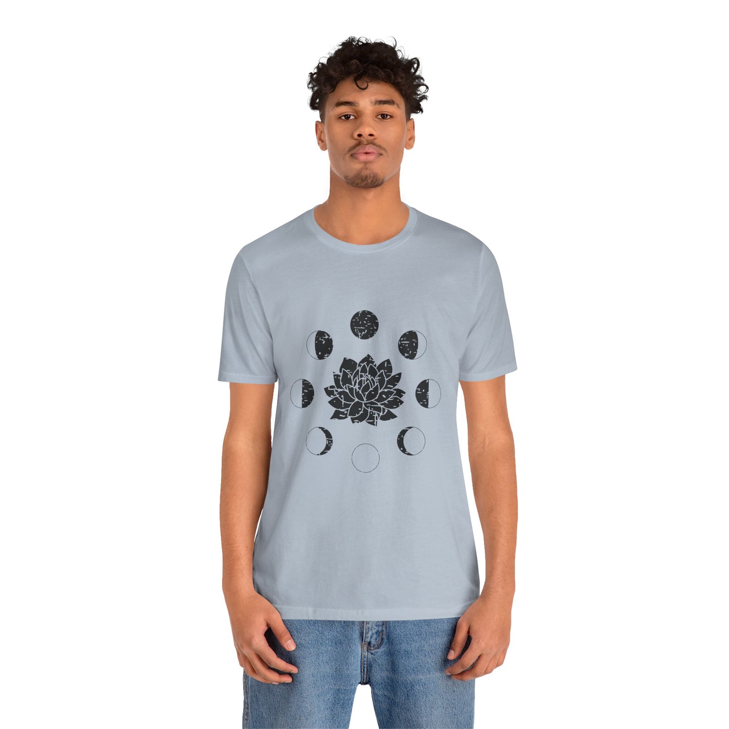 Lotus Moon Phase T-shirt, Boho T-shirt, Grunge Shirt, Inspirational T-shirt, Bohemian T-shirt, Moon and Stars T-Shirt, Gift for Her