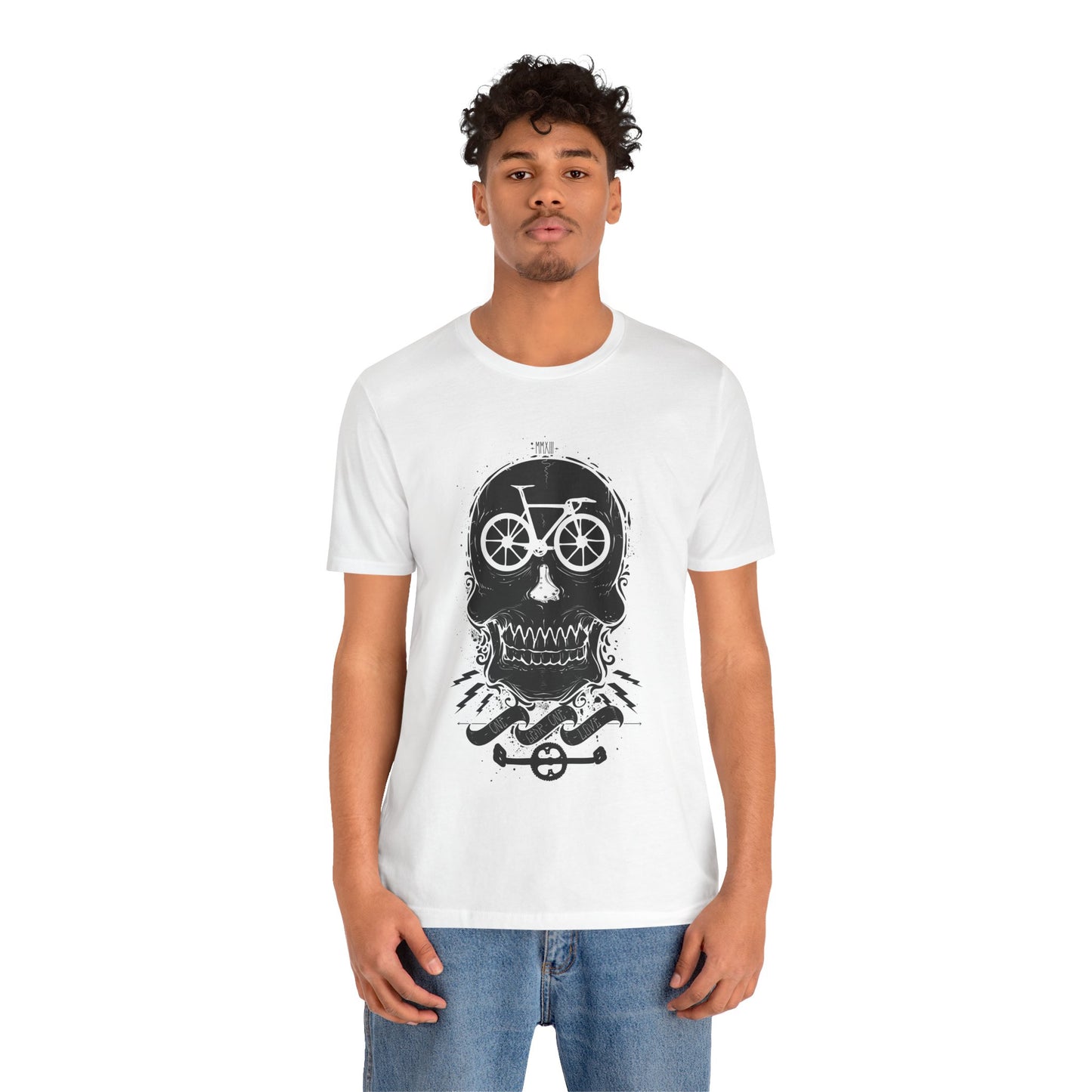 Bicycle Love T-shirt, Skull T-shirt, Shirt with Skull, Skull Head T-shirt, T-shirt with Bicycle, Horror Shirt, Humor T-Shirt