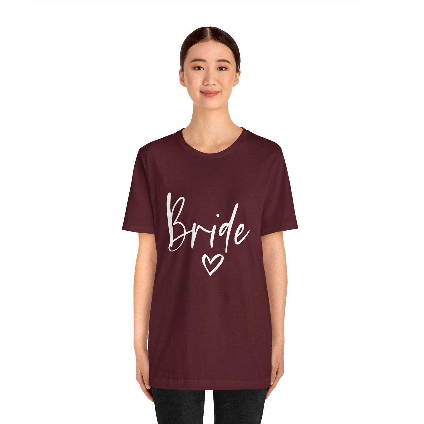 Bride T-shirt, Wedding Shirt, Bride Tee, Bridal Shower, Heart T-shirt, Bachelorette Party Shirt, Hen Night Top, Gift Shirt for Bride