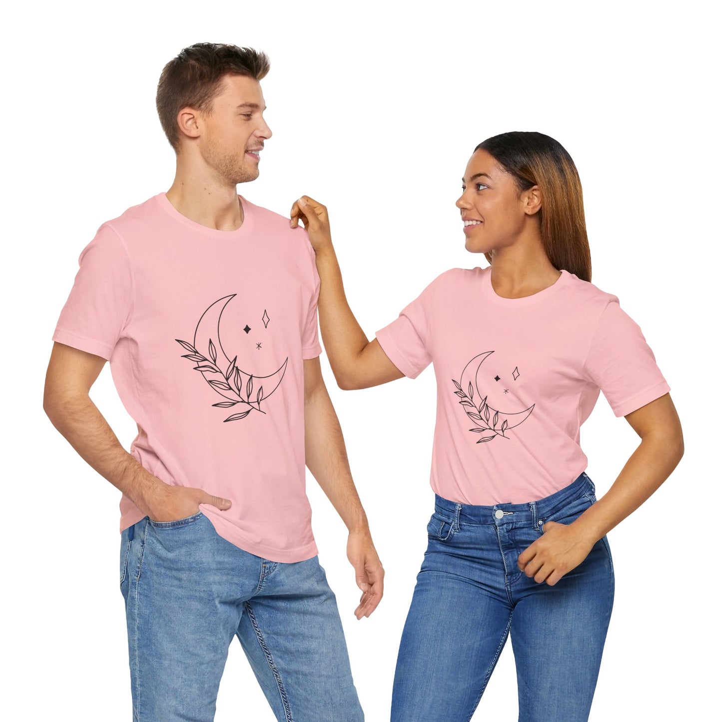 Moon Branch T-shirt, Mystical Shirt, Mystic Tee, Boho T-shirt, Bohemian T-shirt, Moon and Stars T-Shirt, Gift for Her