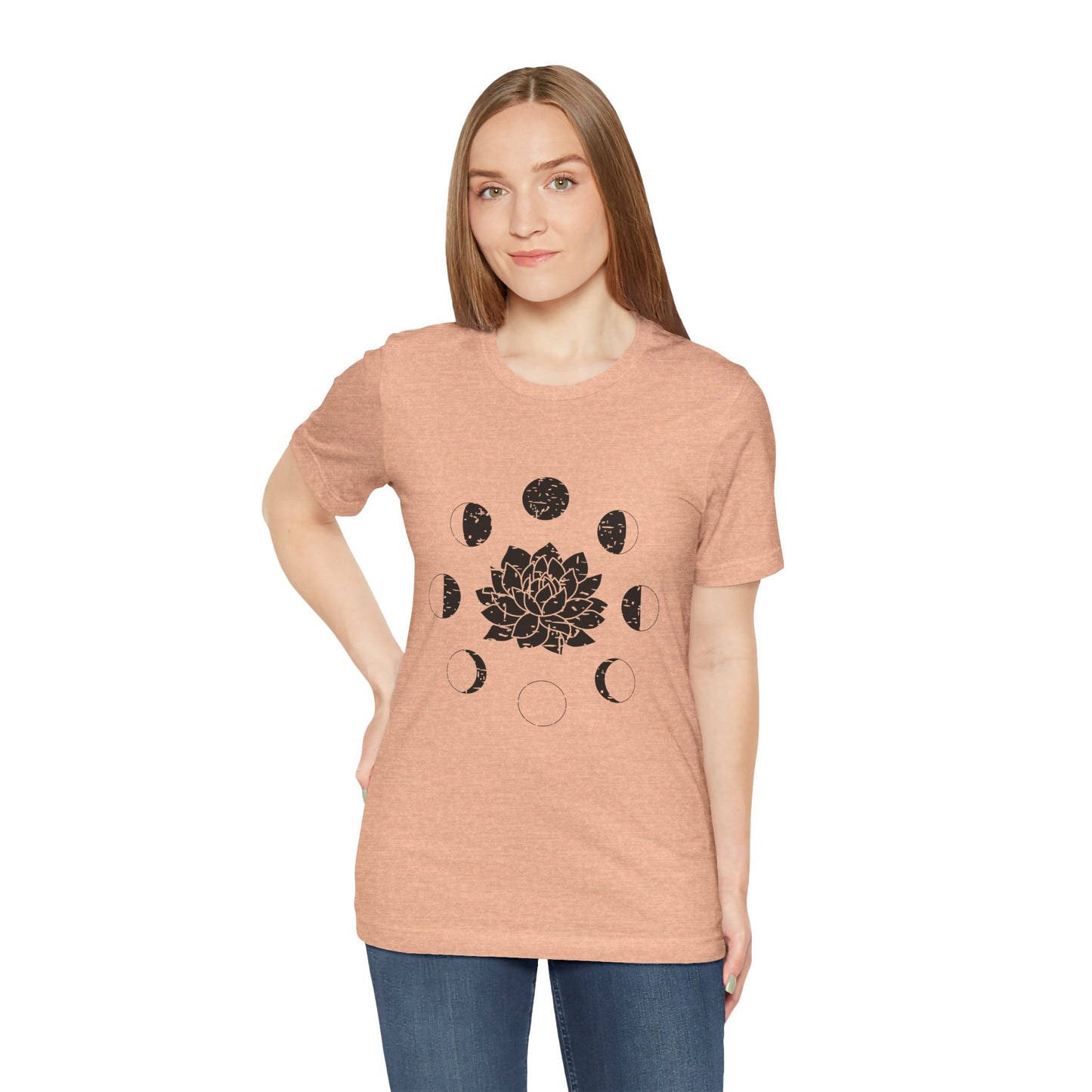 Lotus Moon Phase T-shirt, Boho T-shirt, Grunge Shirt, Inspirational T-shirt, Bohemian T-shirt, Moon and Stars T-Shirt, Gift for Her