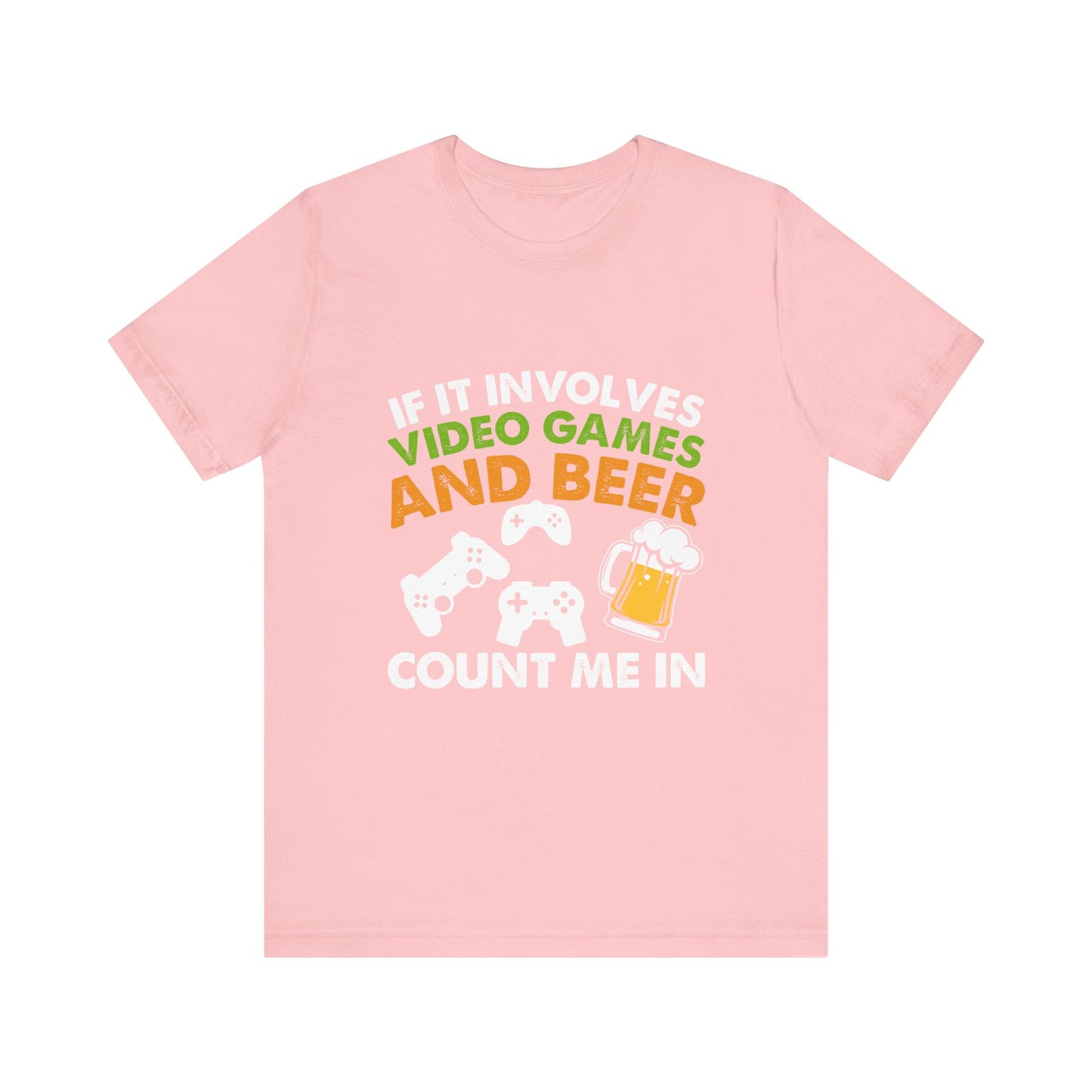 Video Games T-shirt, Gaming Shirt, Video Games and Beer Shirt, T-shirt for Gamers, Funny Gamer Shirts, Gift for Him, Funny Gaming Tee