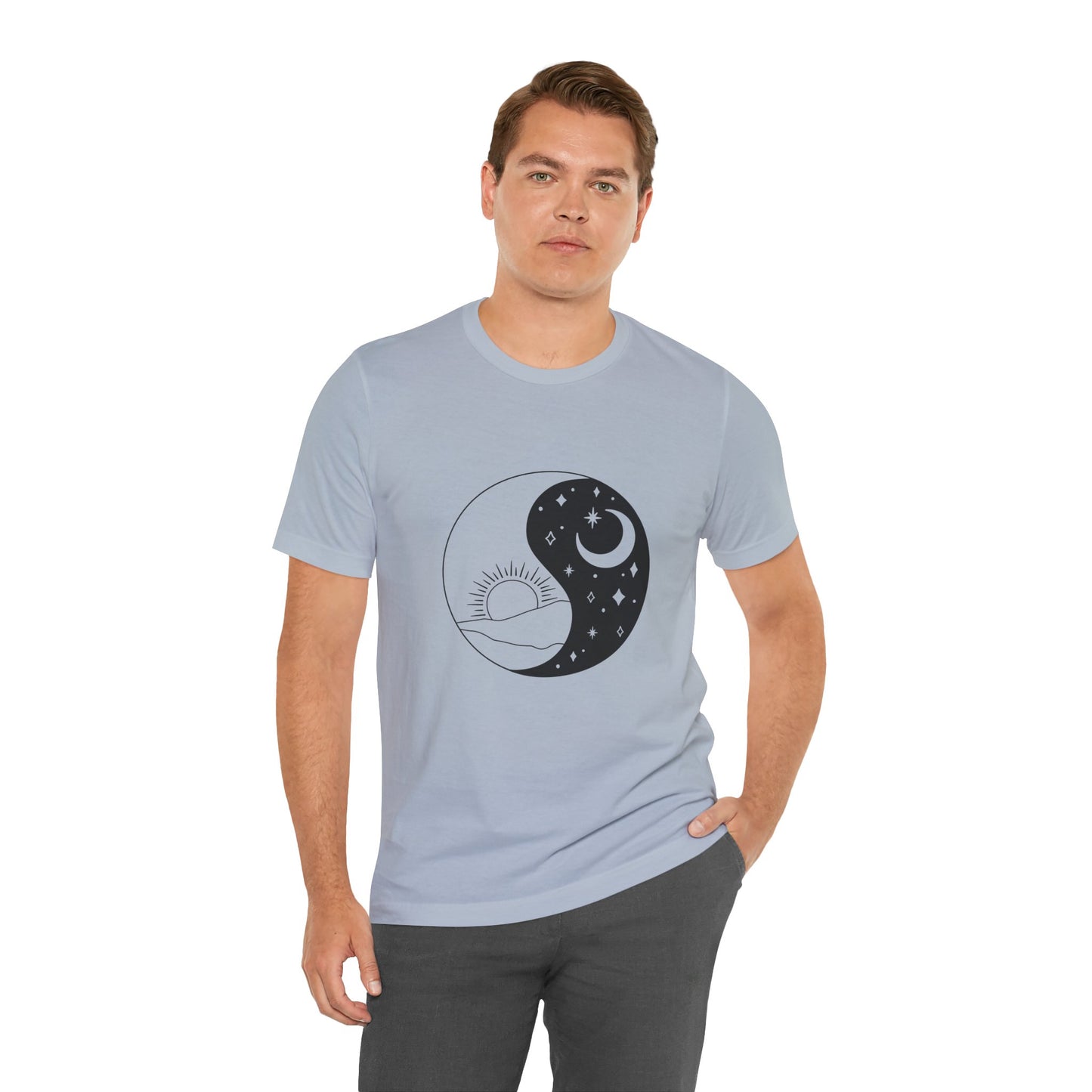 Ying Yang T-shirt, Sun and Moon Shirt, Mystical Shirt, Boho T-shirt, Mystics Shirt, Bohemian T-shirt, Gift Shirt for Her